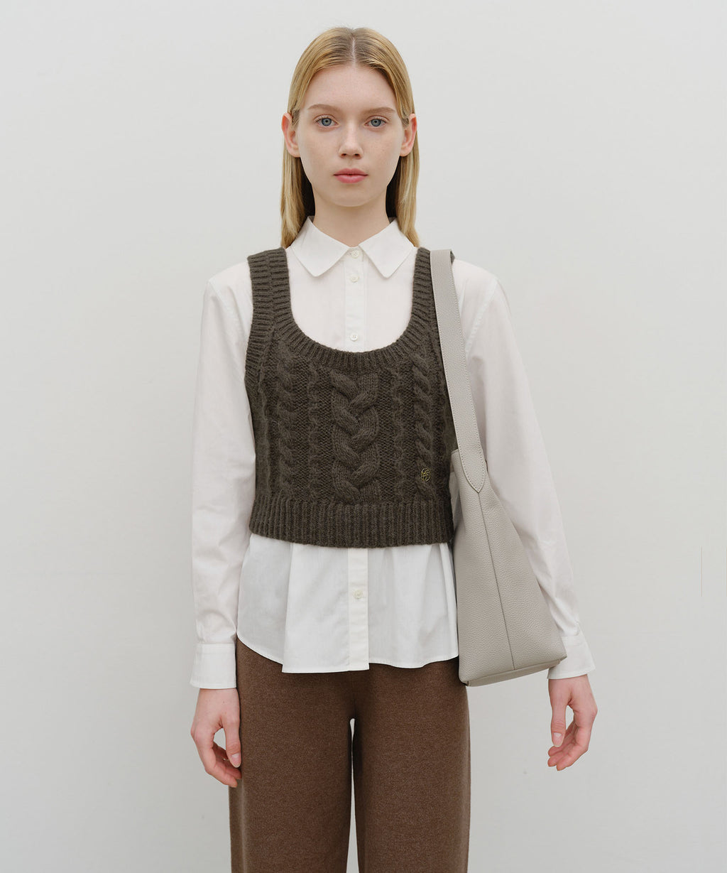 Marithe & Francois Girbaud - Regular Logo Bucket Bag (Etoupe) product image 7 | TRAB K-Fashion Australia