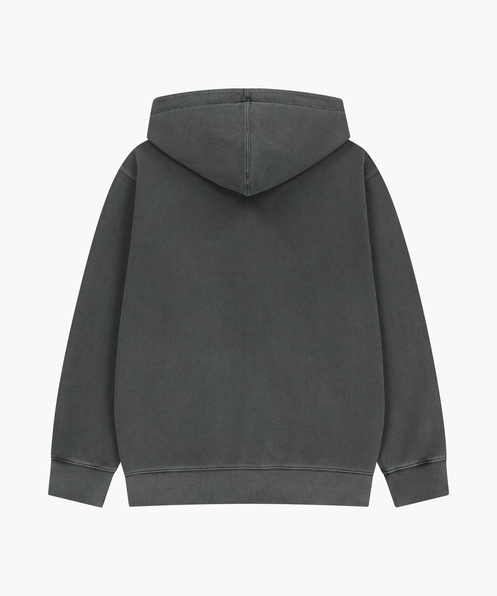 Marithe & Francois Girbaud - Classic Logo Dyeing Hoodie Zipup (Charcoal) product image 7 | TRAB K-Fashion Australia