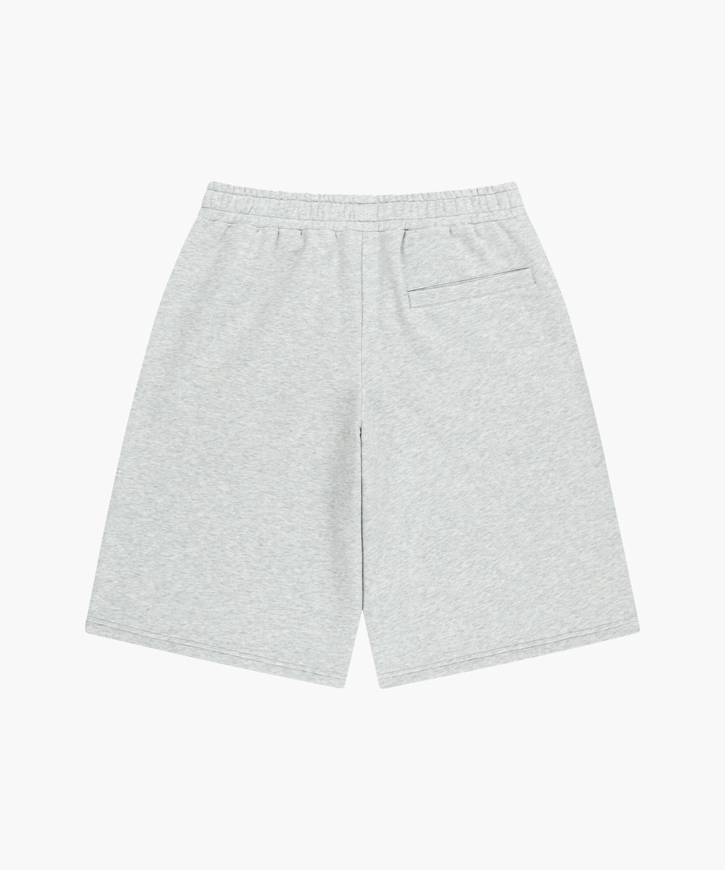 Marithe & Francois Girbaud - Embo Logo Bermuda Sweat Shorts (Light Heather Gray) product image 7 | TRAB K-Fashion Australia
