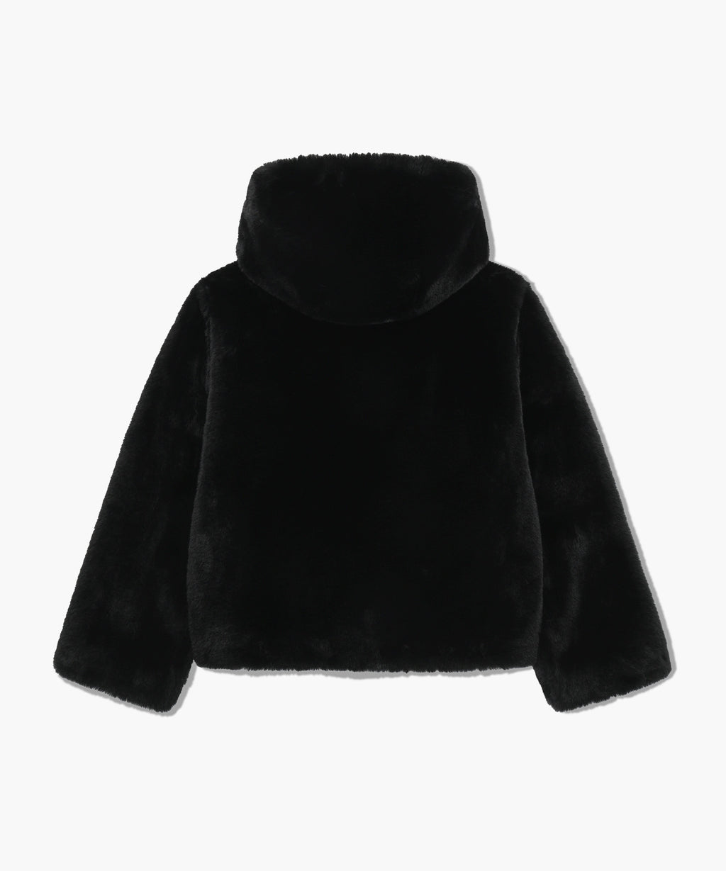 Marithe & Francois Girbaud - Hooded Faux Fur Jacket (Black) product image 7 | TRAB K-Fashion Australia