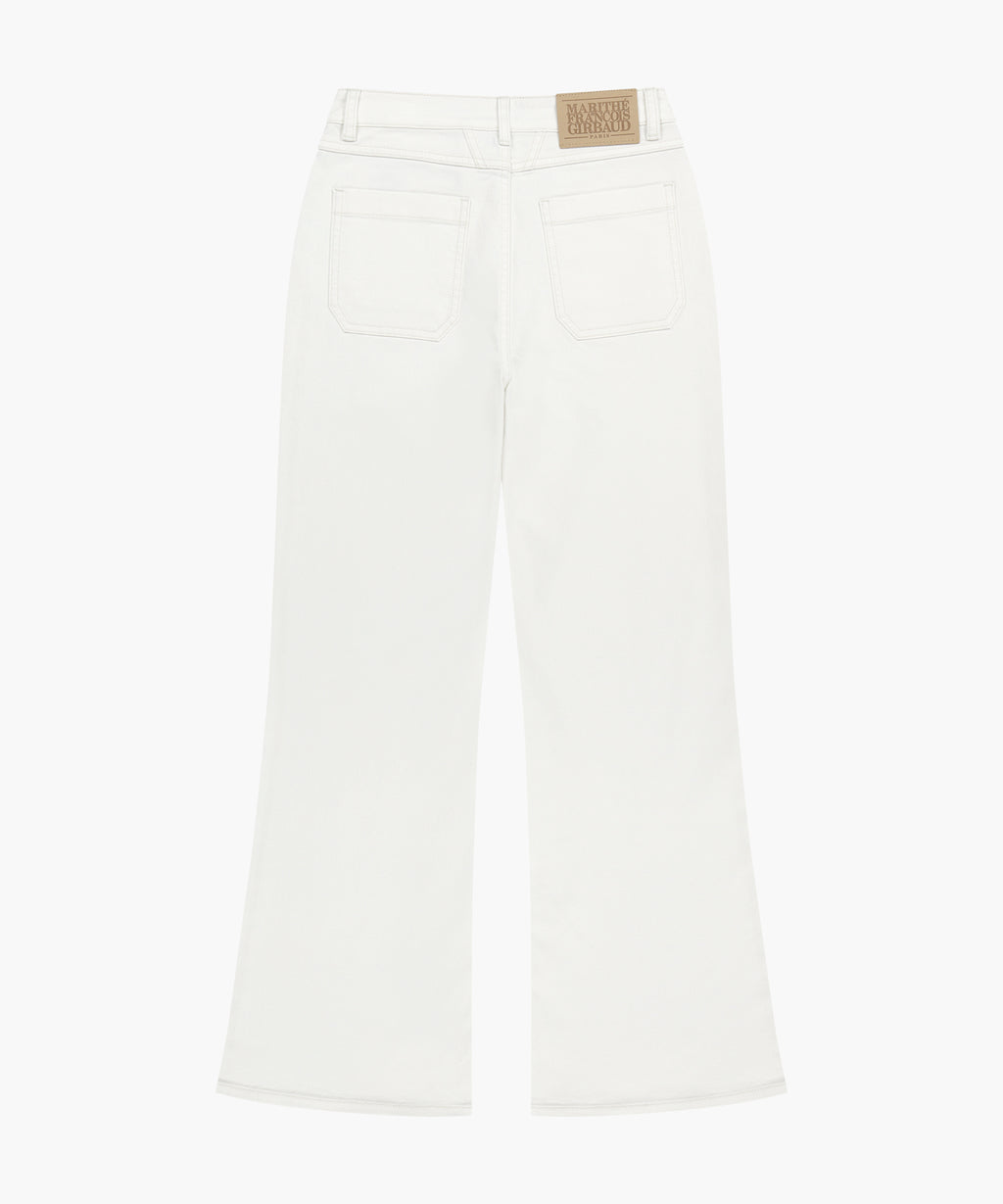 Marithe & Francois Girbaud - Boot-cut Denim Pants (White) product image 10 | TRAB K-Fashion Australia