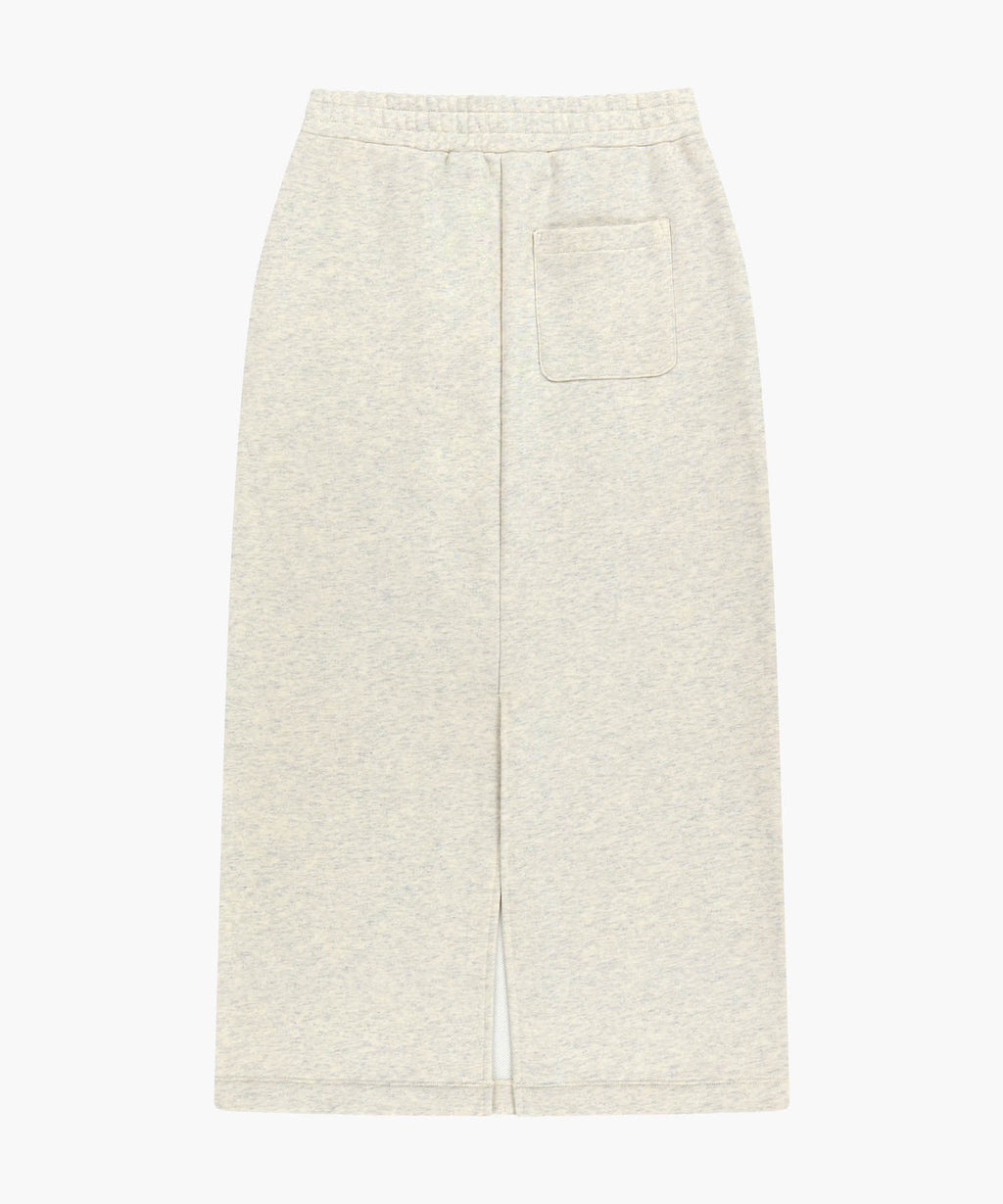 Marithe & Francois Girbaud - Classic Logo Sweat Long Skirt (Oatmeal) product image 7 | TRAB K-Fashion Australia