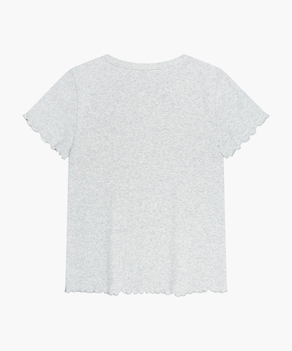 Marithe & Francois Girbaud - Rib Point Tee (Light Heather Gray) product image 7 | TRAB K-Fashion Australia