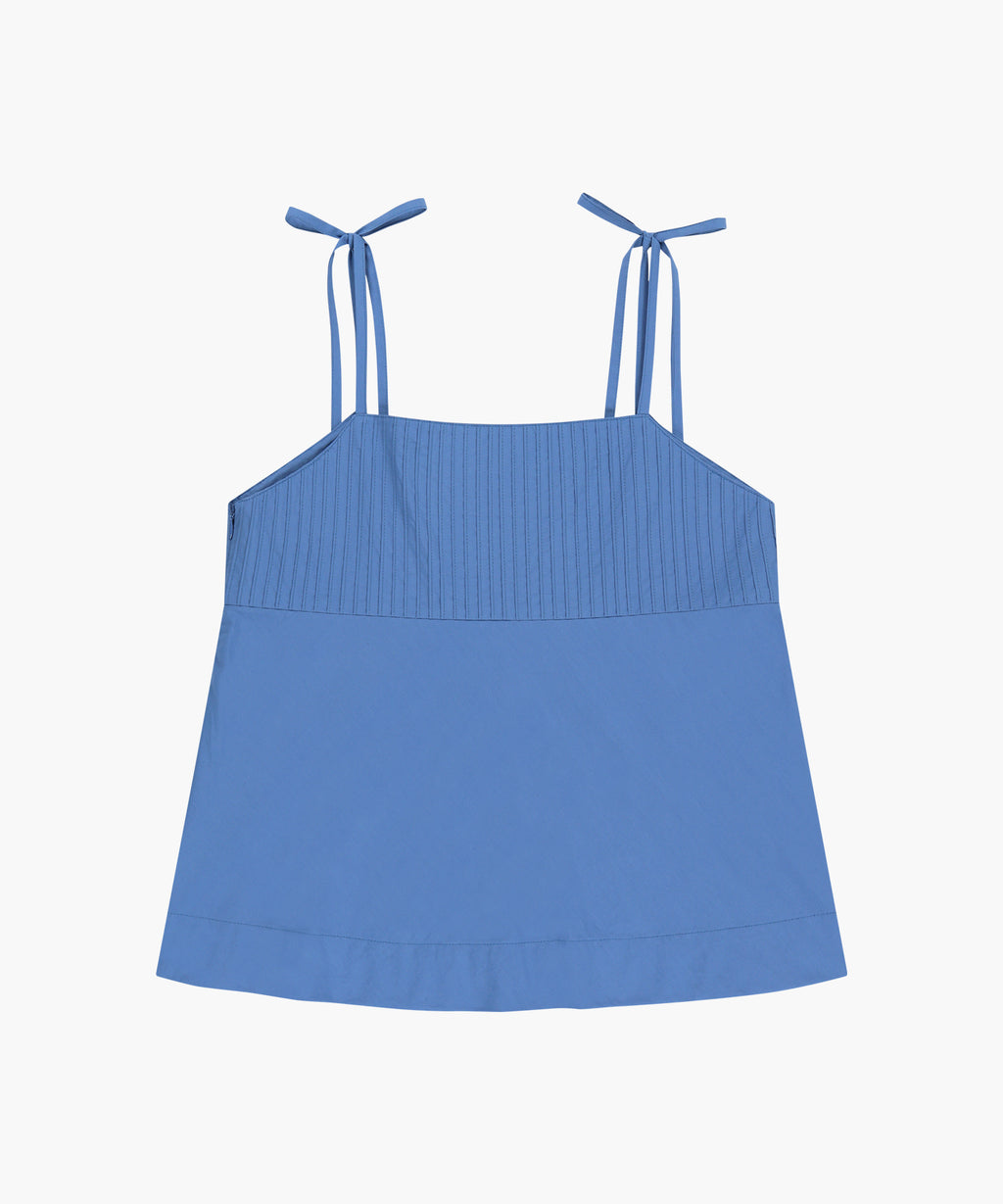 Marithe & Francois Girbaud - Pintuck Camisole Blouse (Blue) product image 7 | TRAB K-Fashion Australia