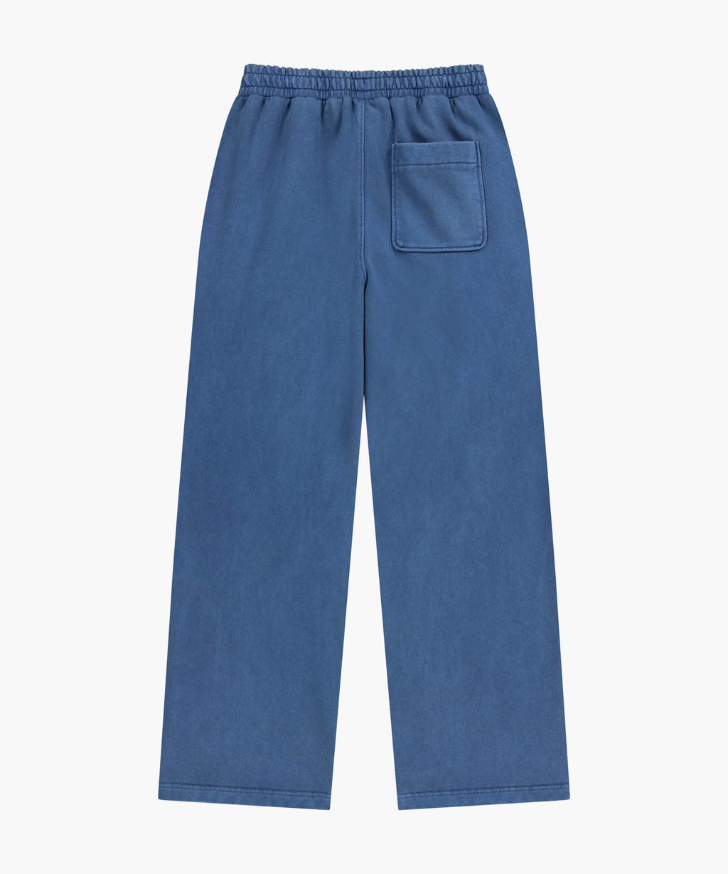 Marithe & Francois Girbaud - Outline Classic Logo Dyeing Tuck Wide Sweat Pants (Blue) product image 7 | TRAB K-Fashion Australia