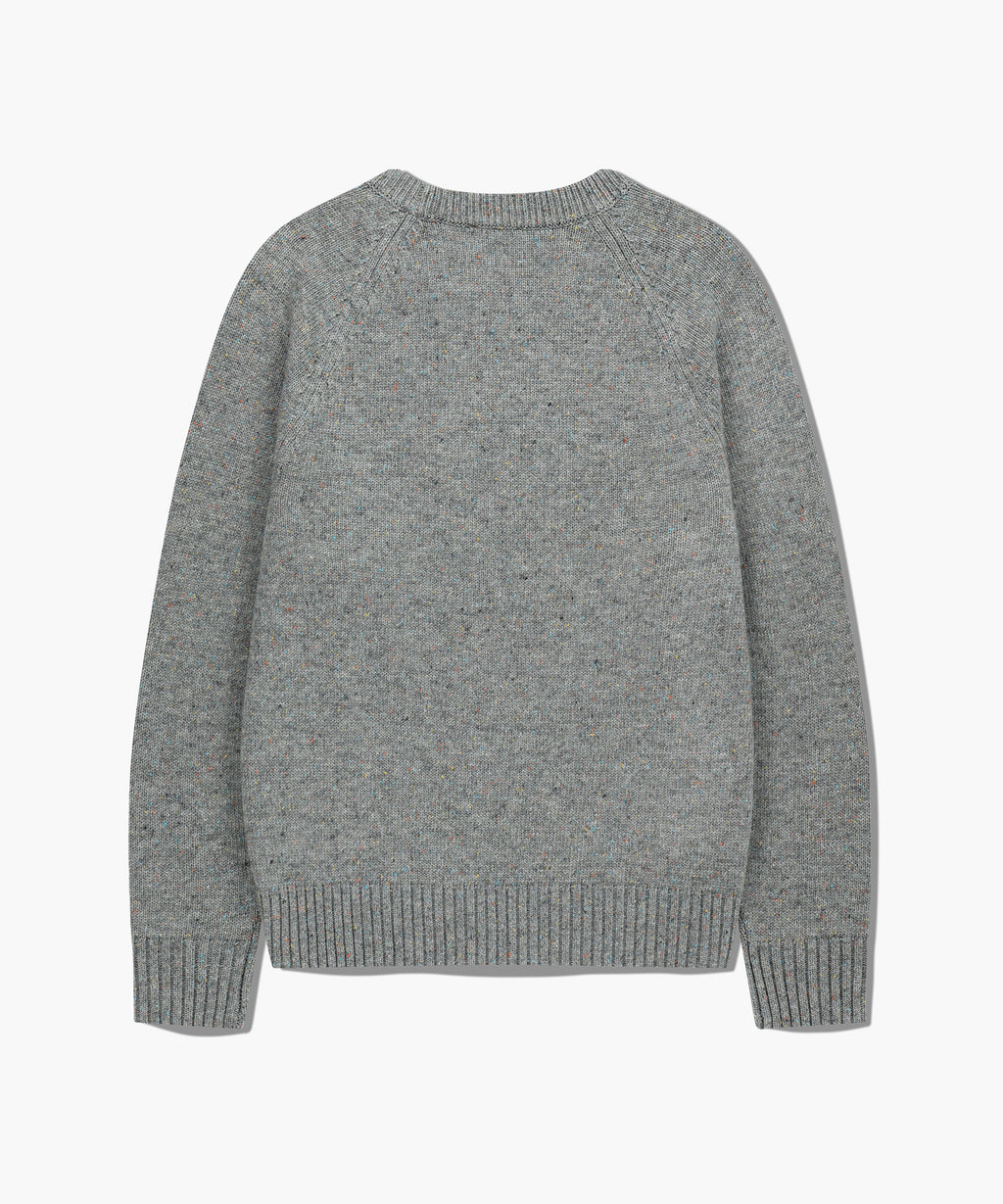 Marithe & Francois Girbaud - Lettering Logo Knit Pullover (Heather Gray) product image 7 | TRAB K-Fashion Australia