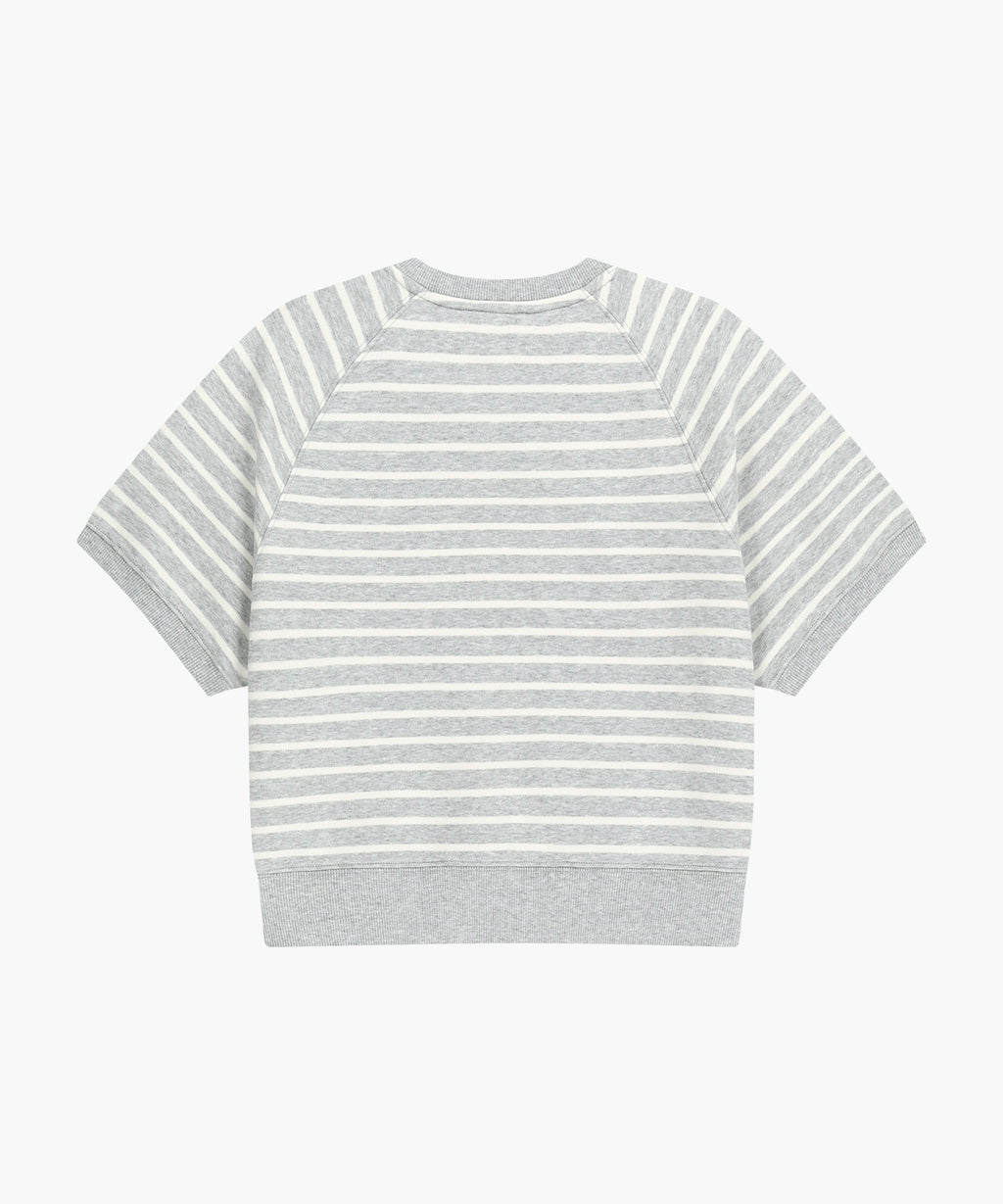 Marithe & Francois Girbaud - Vintage Classic Logo Half Sweatshirt (Melange Gray) product image 7 | TRAB K-Fashion Australia