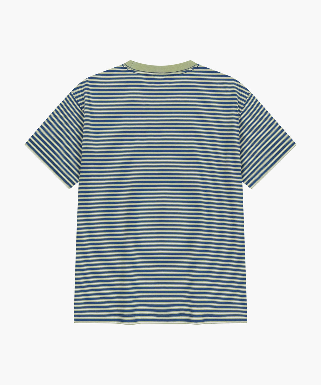 Marithe & Francois Girbaud - Small Classic Logo Stripe Ringer Tee (Light Green) product image 7 | TRAB K-Fashion Australia