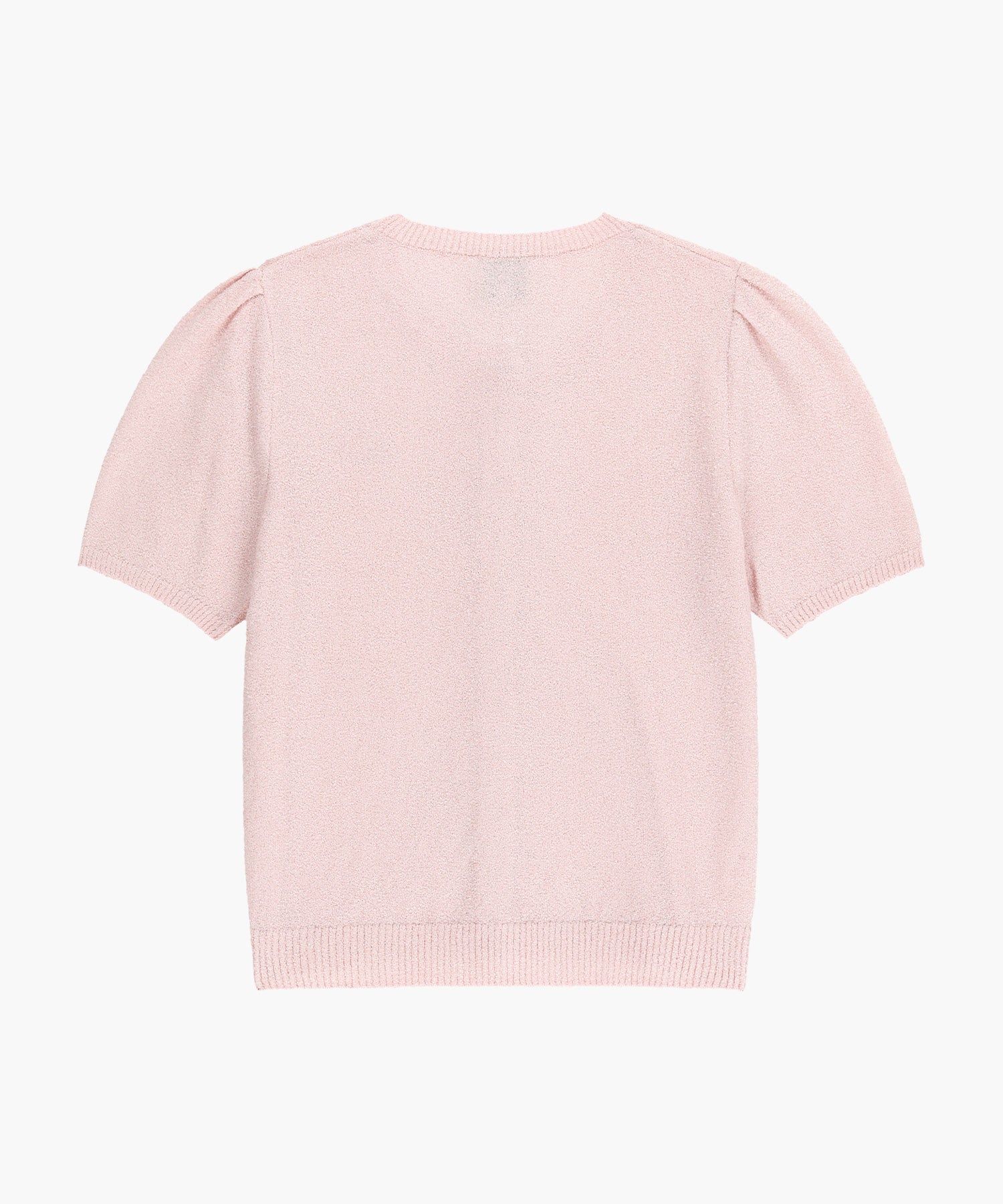 Marithe & Francois Girbaud - Puff Sleeve Half Knit Cardigan (Pink) product image 7 | TRAB K-Fashion Australia