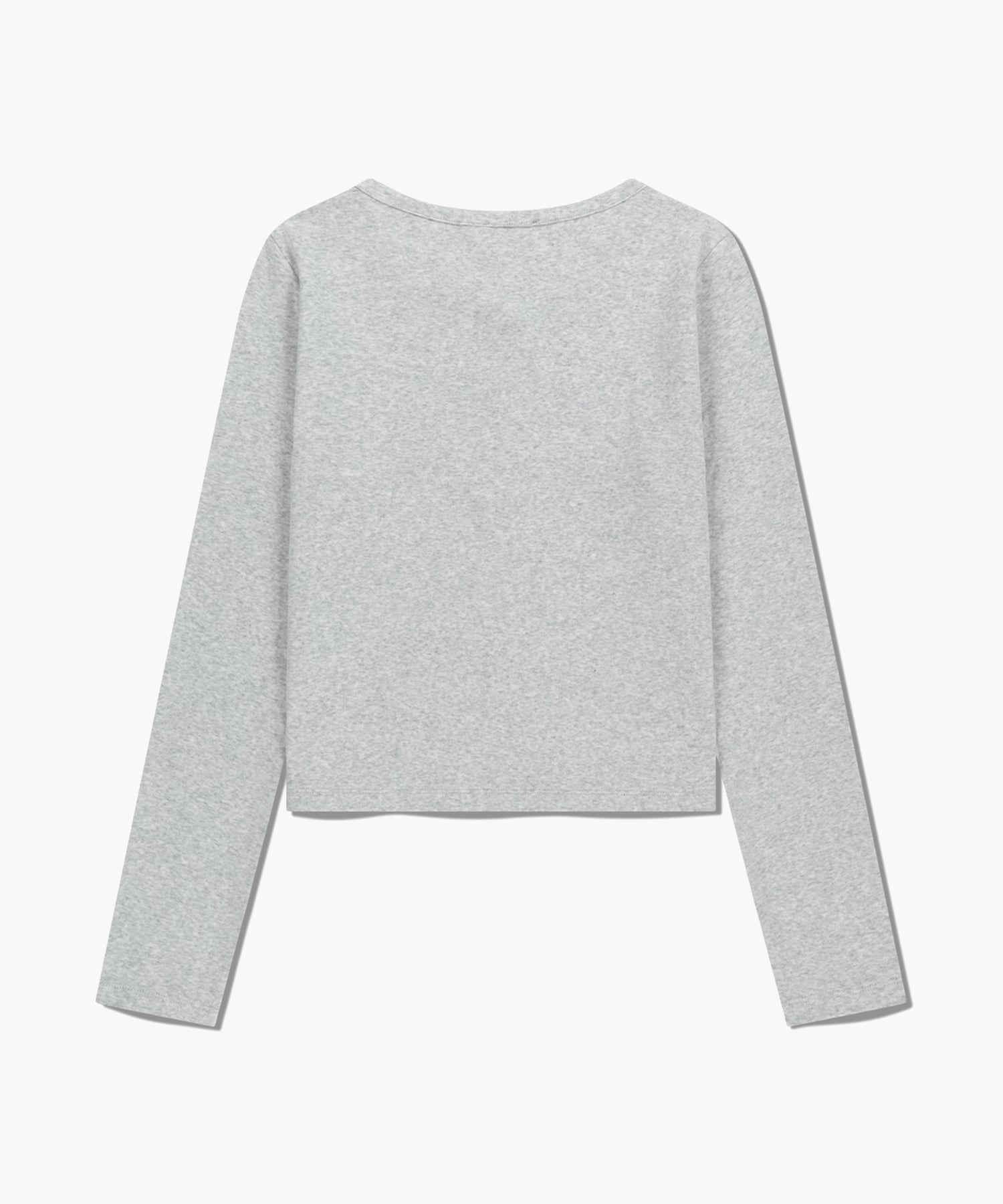 Marithe & Francois Girbaud - Basic Cotton Cardigan (Light Heather Gray) product image 7 | TRAB K-Fashion Australia