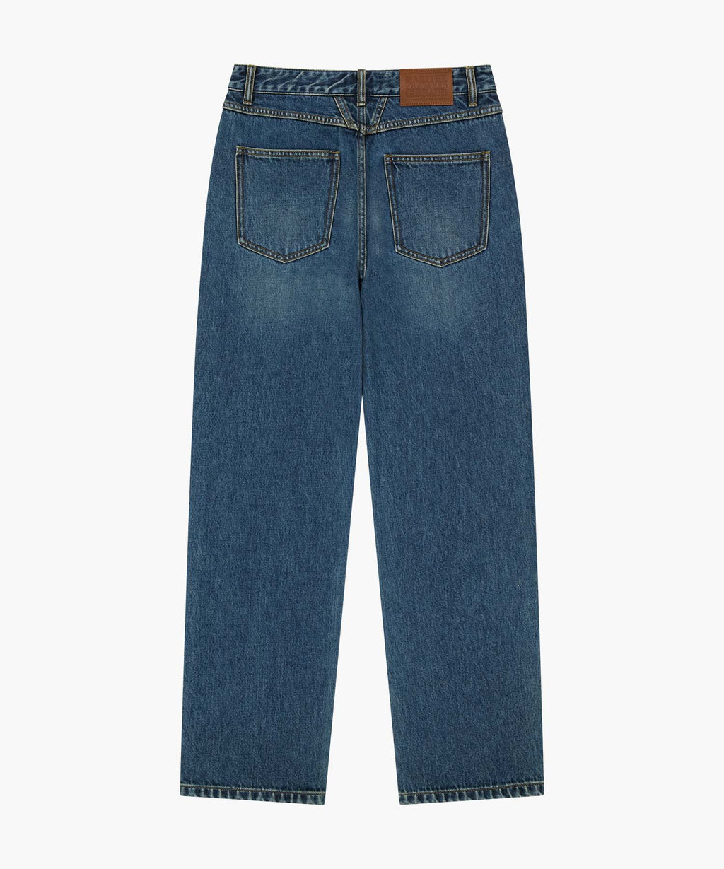 Marithe & Francois Girbaud - New M Slim Straight Denim Pants (Dark Blue) product image 7 | TRAB K-Fashion Australia