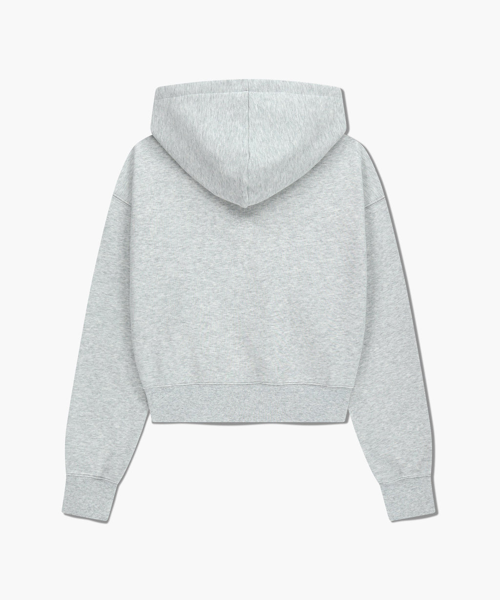 Marithe & Francois Girbaud - Small Classic Logo Crop Hoodie (Light Heather Gray) product image 9 | TRAB K-Fashion Australia