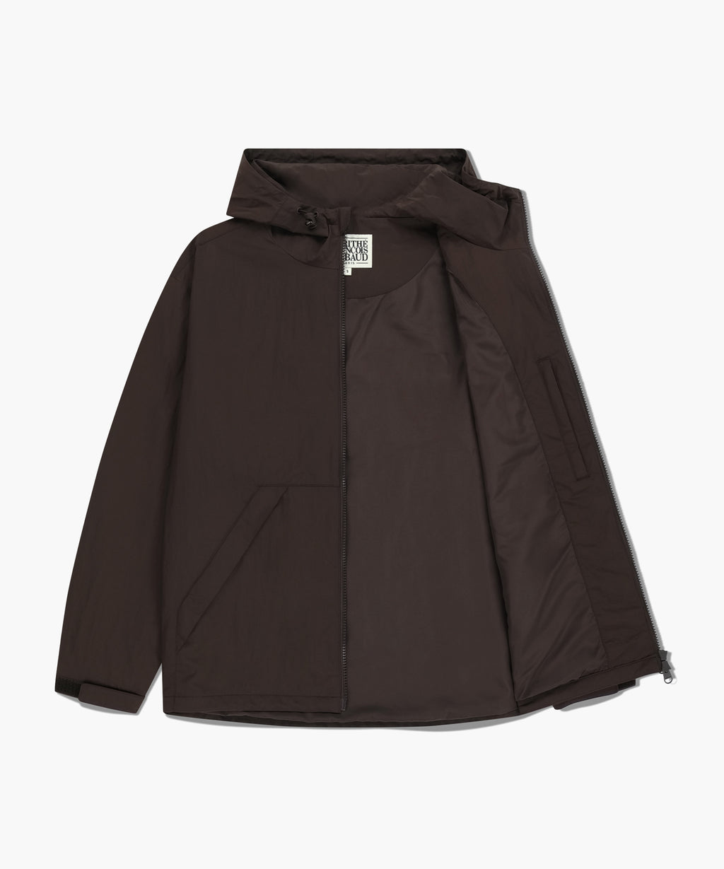 Marithe & Francois Girbaud - Classic Logo Over Fit Hooded Windbreaker (Brown) product image 7 | TRAB K-Fashion Australia