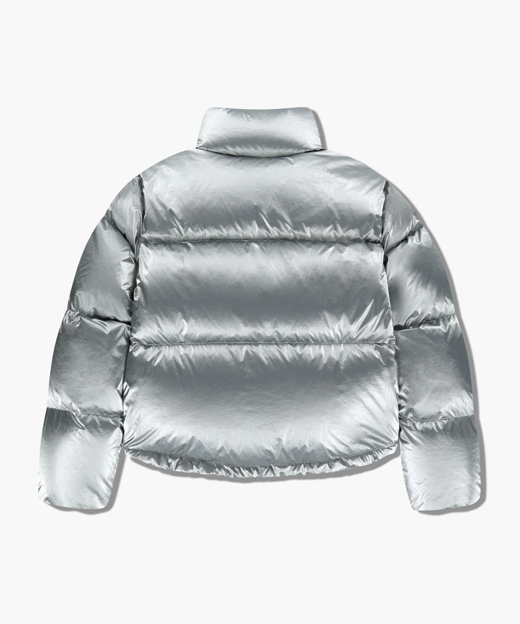 Marithe & Francois Girbaud - Glossy Crop Down Jacket (Silver) product image 7 | TRAB K-Fashion Australia