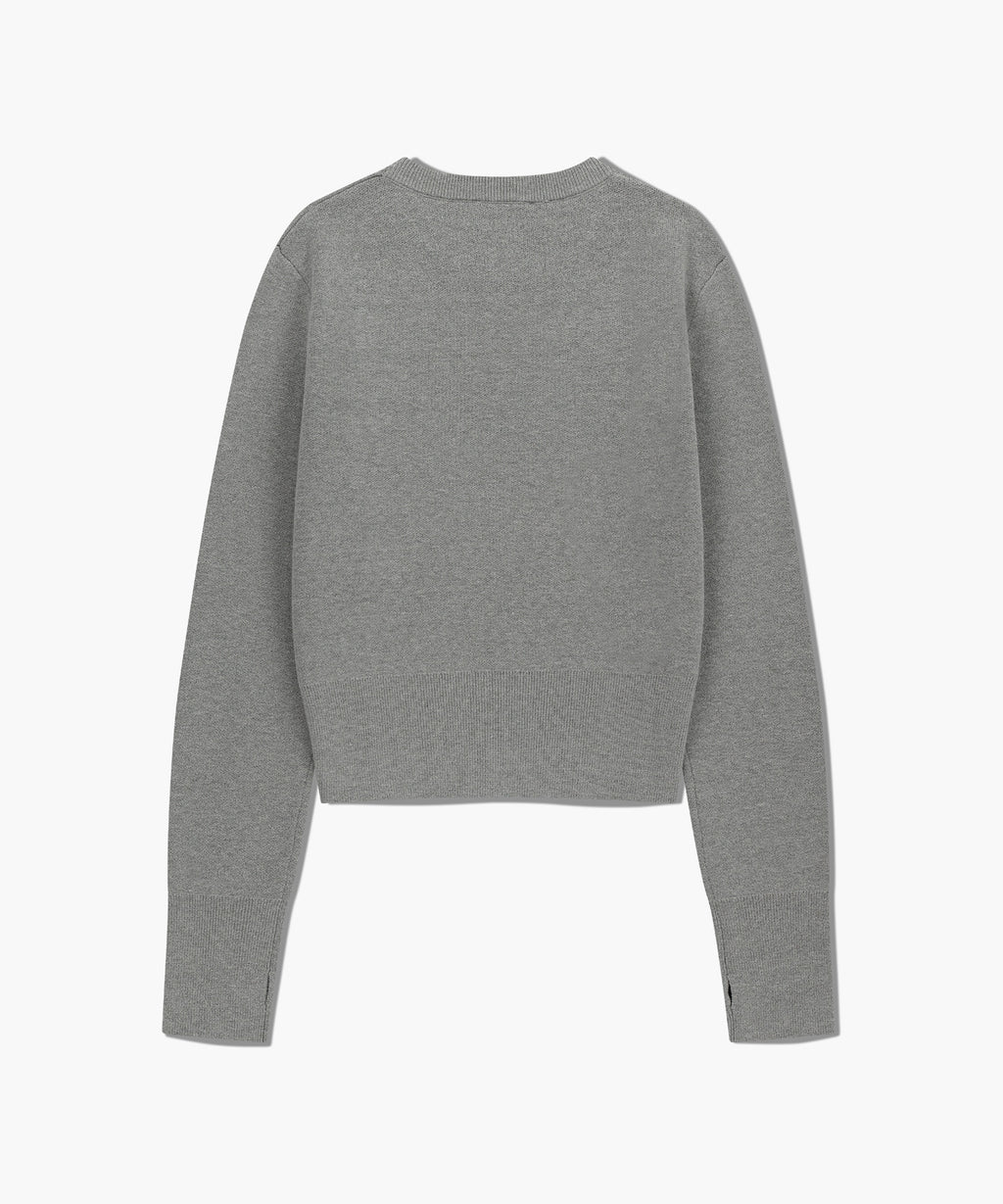Marithe & Francois Girbaud - Classic Logo Crop Knit (Melange Gray) product image 7 | TRAB K-Fashion Australia