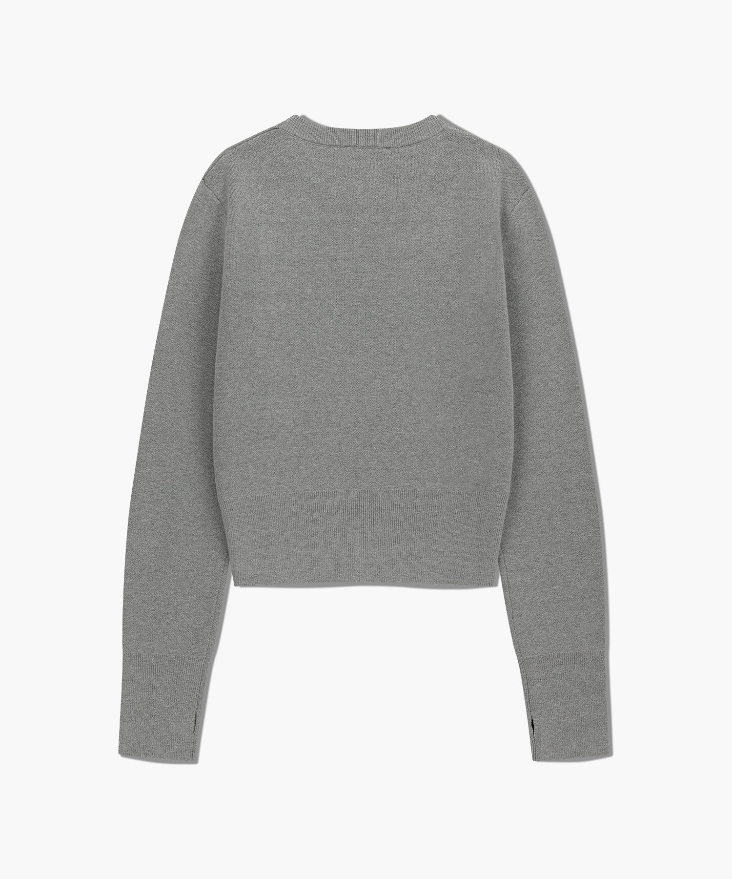 Marithe & Francois Girbaud - Classic Logo Crop Knit (Melange Gray) product image 7 | TRAB K-Fashion Australia