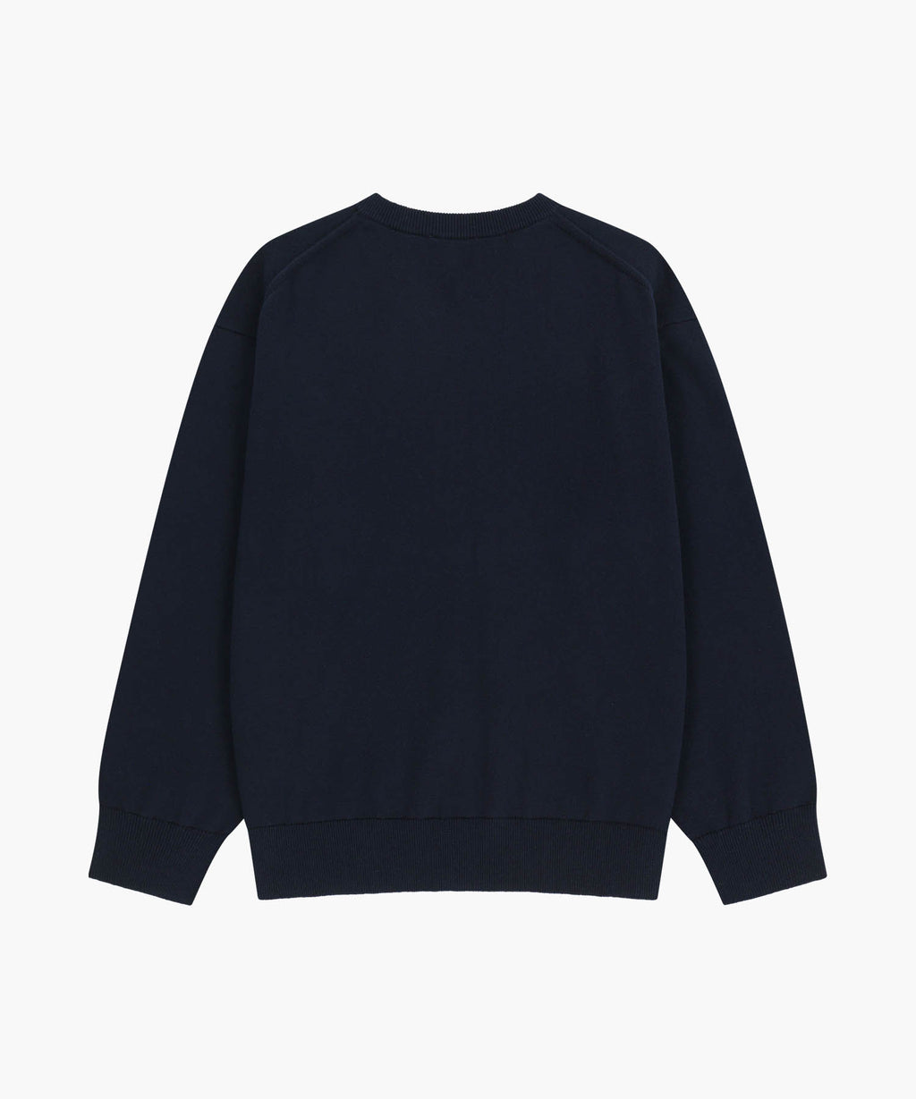 Marithe & Francois Girbaud - V-neck Knit Pullover (Navy) product image 7 | TRAB K-Fashion Australia