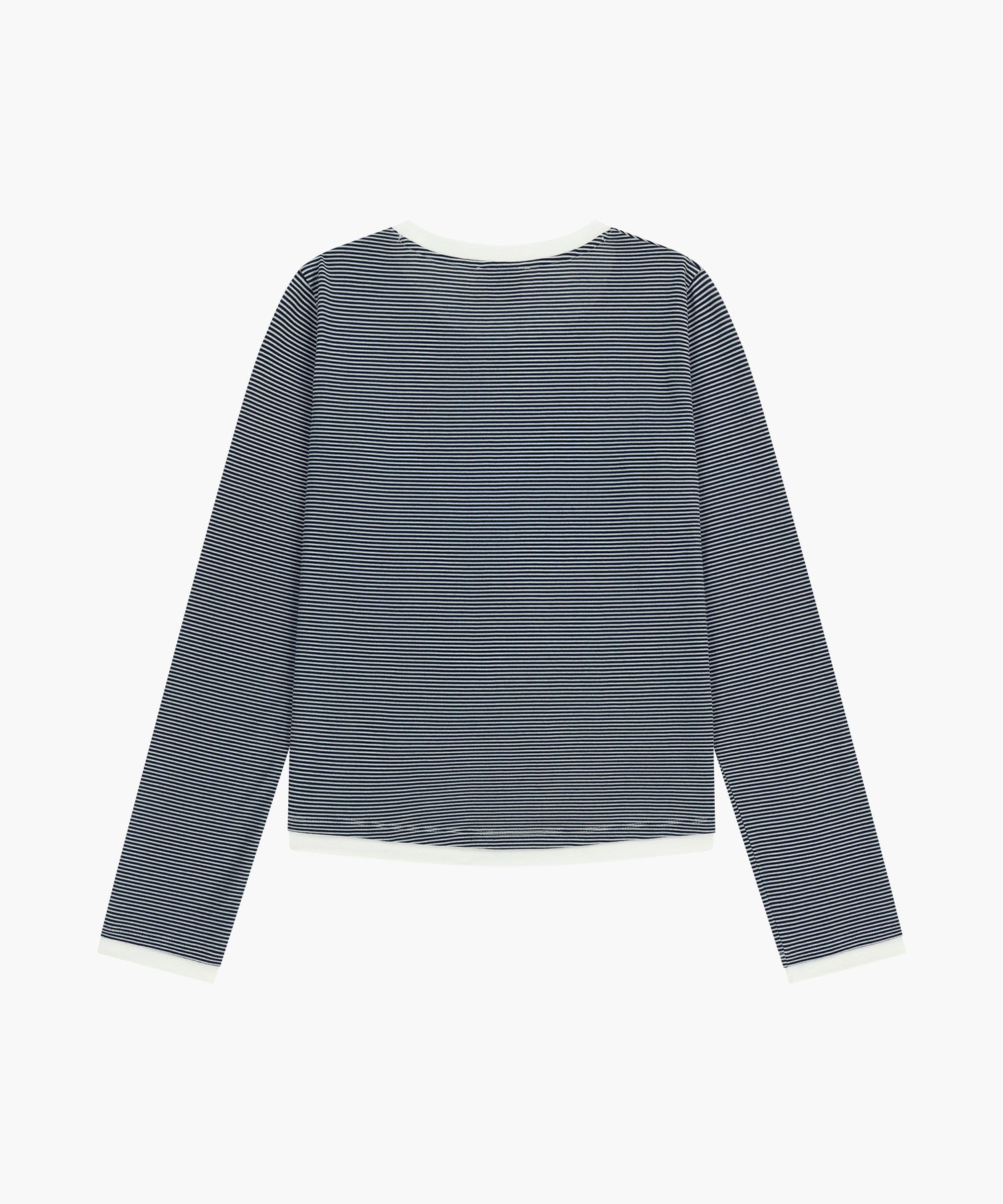 Marithe & Francois Girbaud - Ringer Stripe Long Sleeve Tee (Navy) product image 7 | TRAB K-Fashion Australia