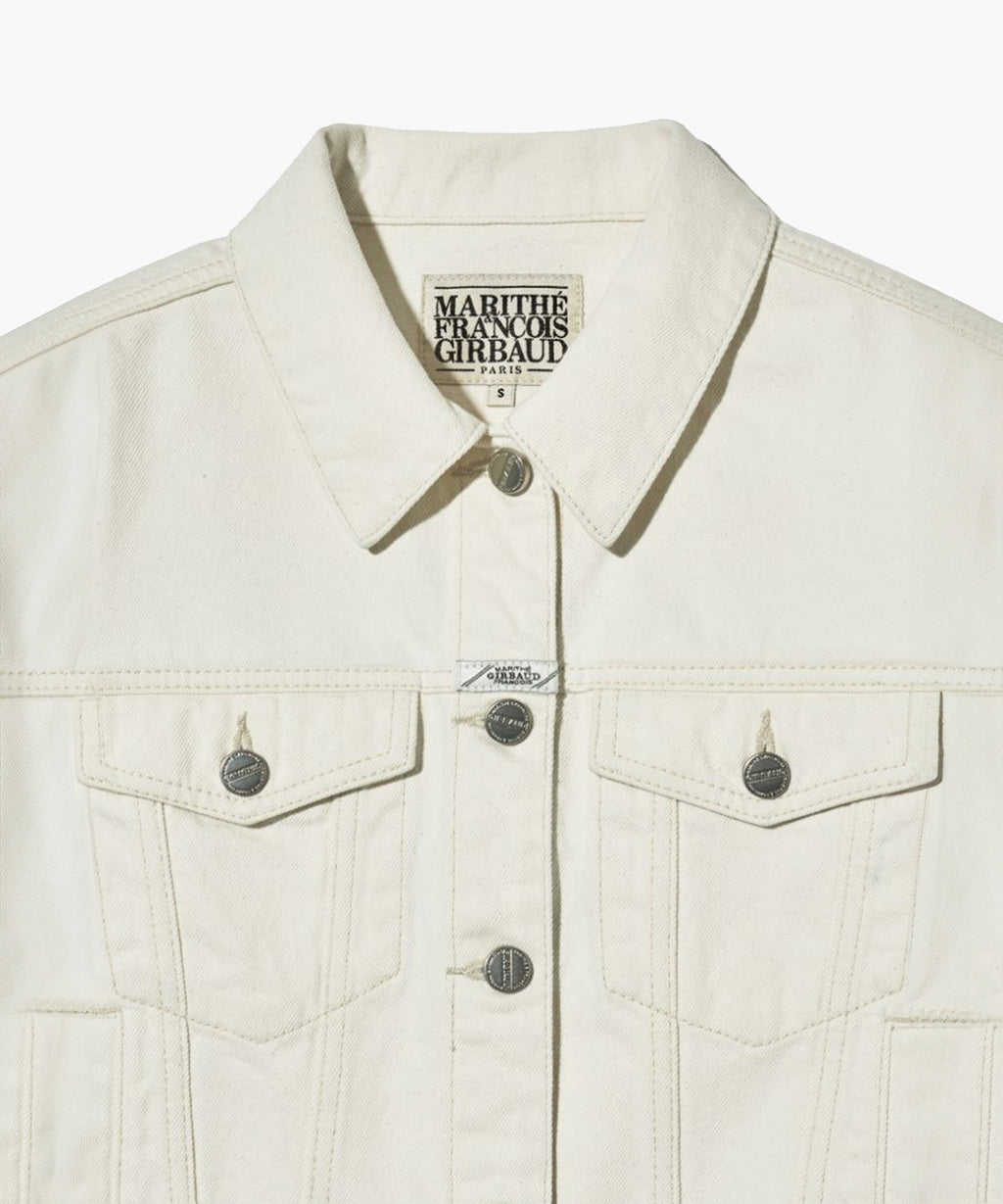 Marithe & Francois Girbaud - Denim Trucker Jacket (Ecru) product image 7 | TRAB K-Fashion Australia