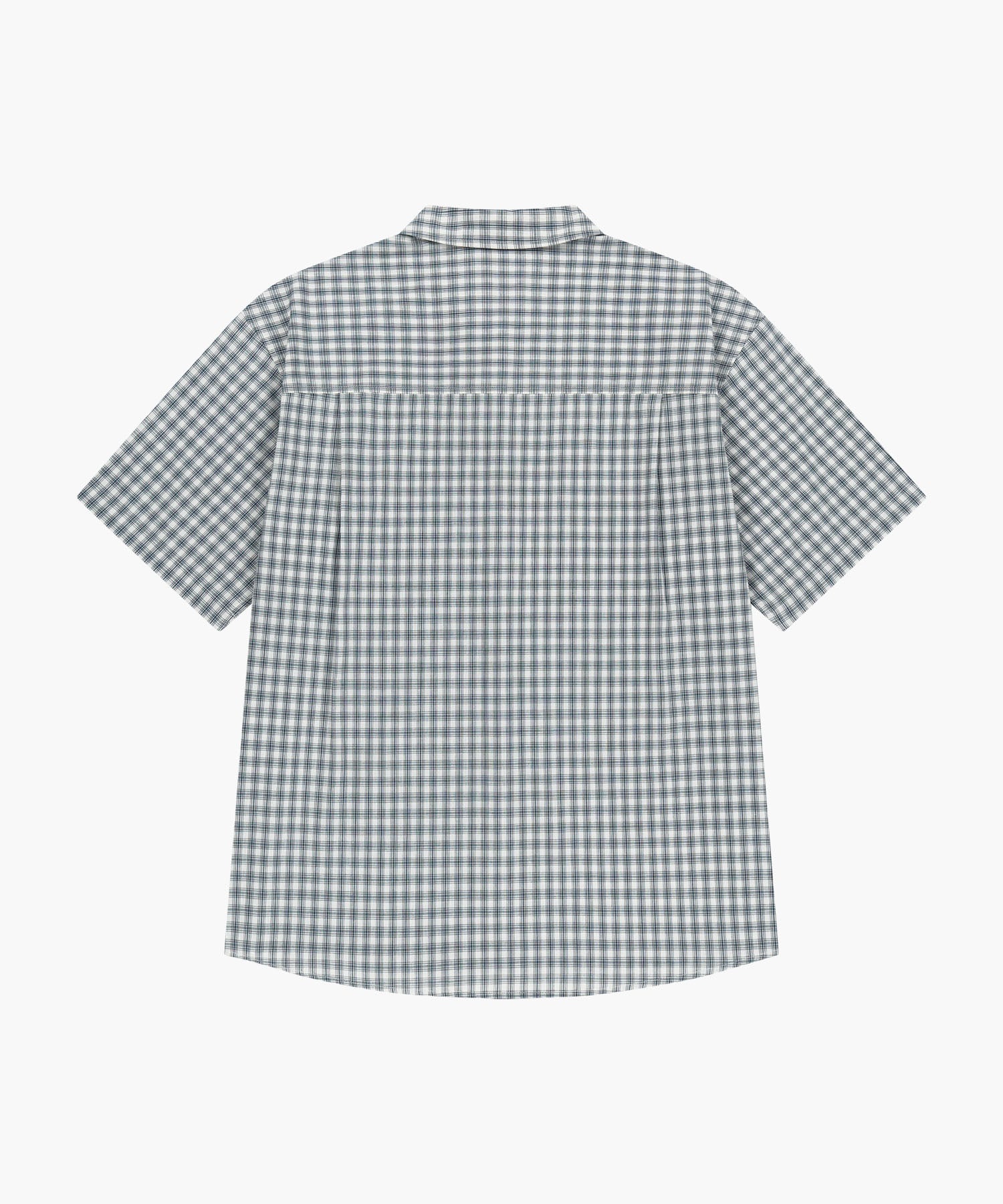 Marithe & Francois Girbaud - Check Half Sleeve Shirt (Ivory) product image 7 | TRAB K-Fashion Australia
