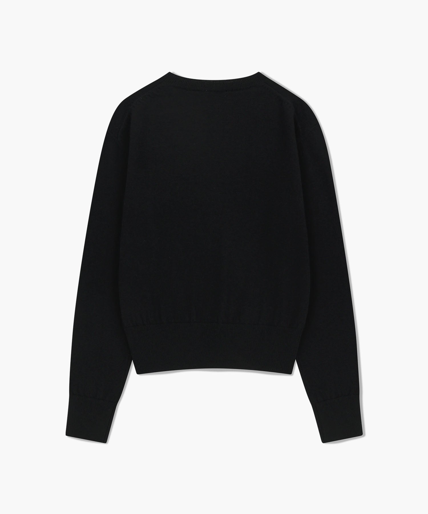Marithe & Francois Girbaud - Basic Crop Knit Pullover (Black) product image 7 | TRAB K-Fashion Australia