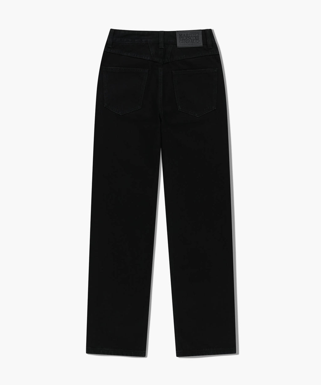 Marithe & Francois Girbaud - Slim Straight Denim Pants (Matt Black) product image 7 | TRAB K-Fashion Australia