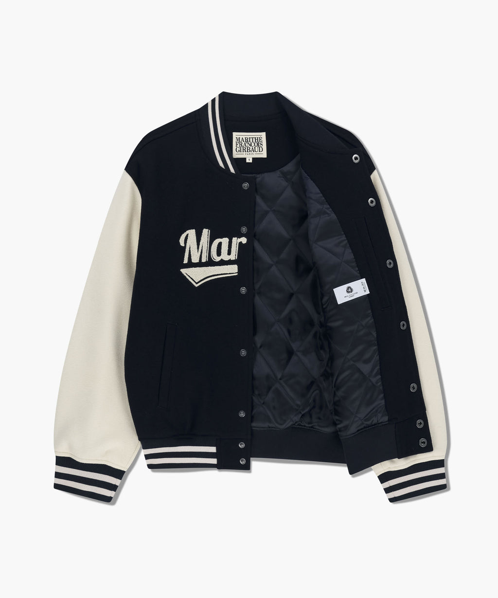 Marithe & Francois Girbaud - Wool Varsity Jacket (Dark Navy) product image 7 | TRAB K-Fashion Australia