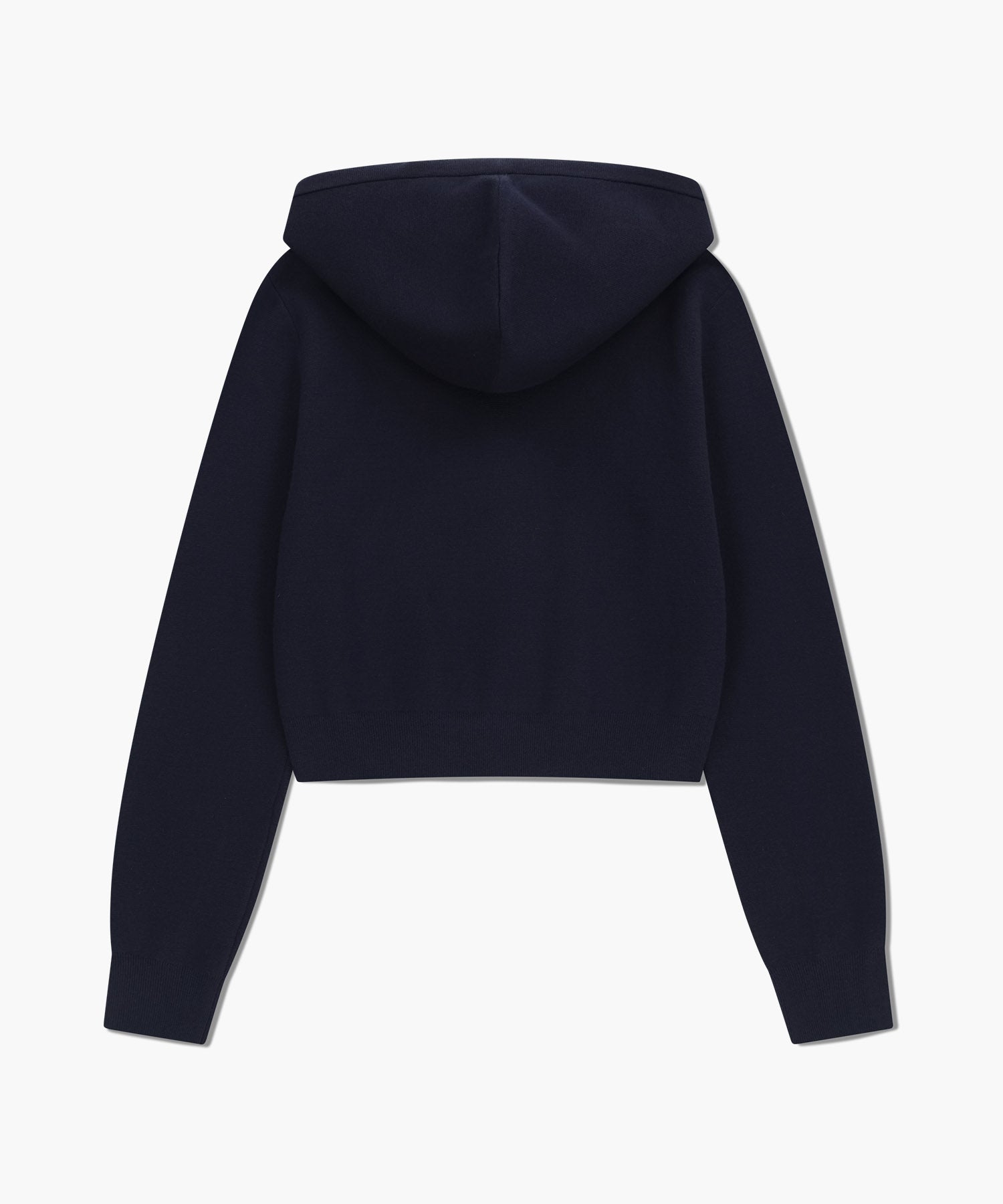 Marithe & Francois Girbaud - Classic Logo Crop Knit Hoodie Zipup (Navy) product image 7 | TRAB K-Fashion Australia