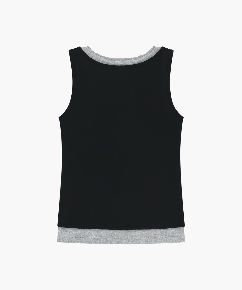 Marithe & Francois Girbaud - Layered Sleeveless (Black) product image 7 | TRAB K-Fashion Australia