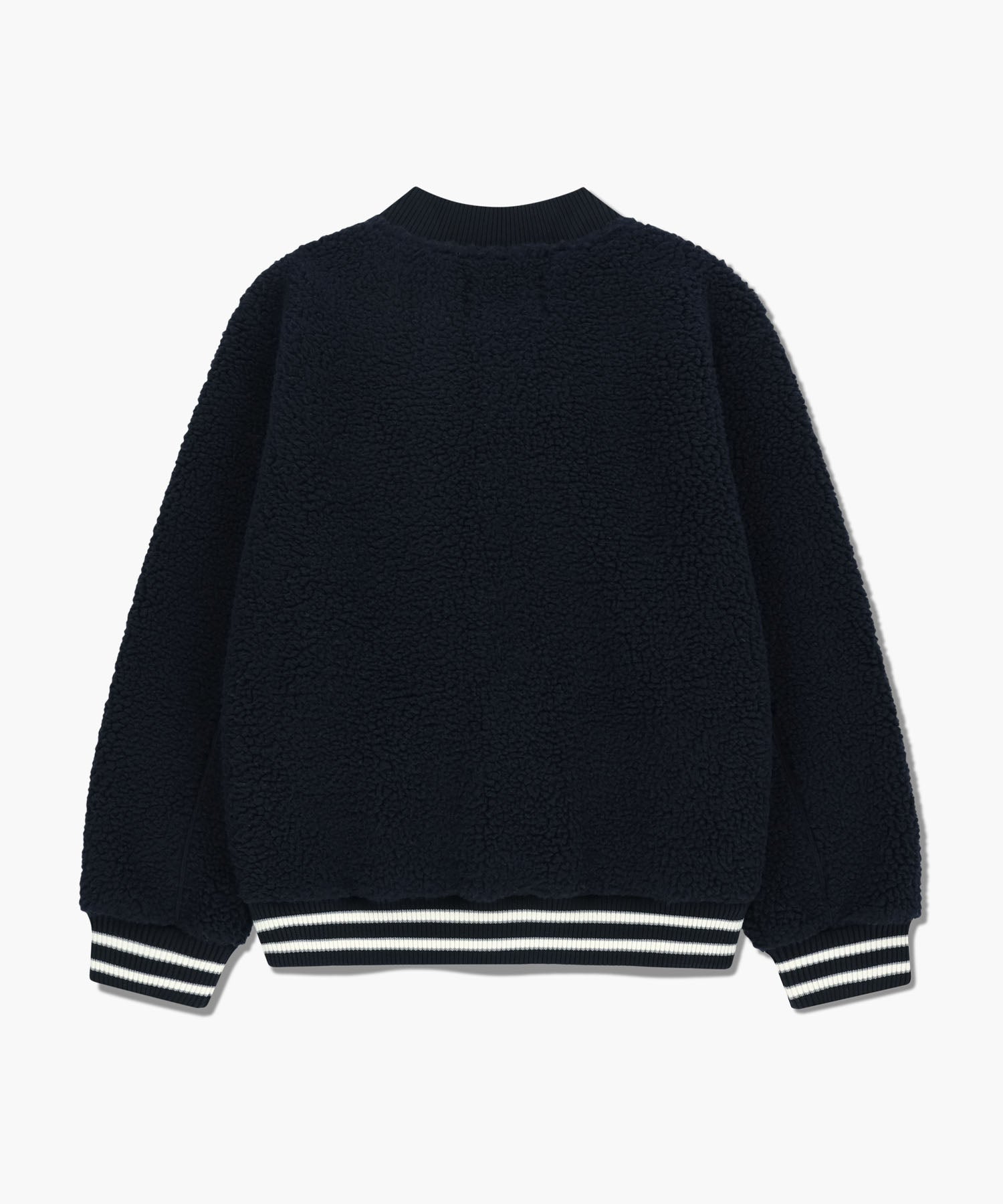 Marithe & Francois Girbaud - Fleece Varsity Jacket (Navy) product image 7 | TRAB K-Fashion Australia
