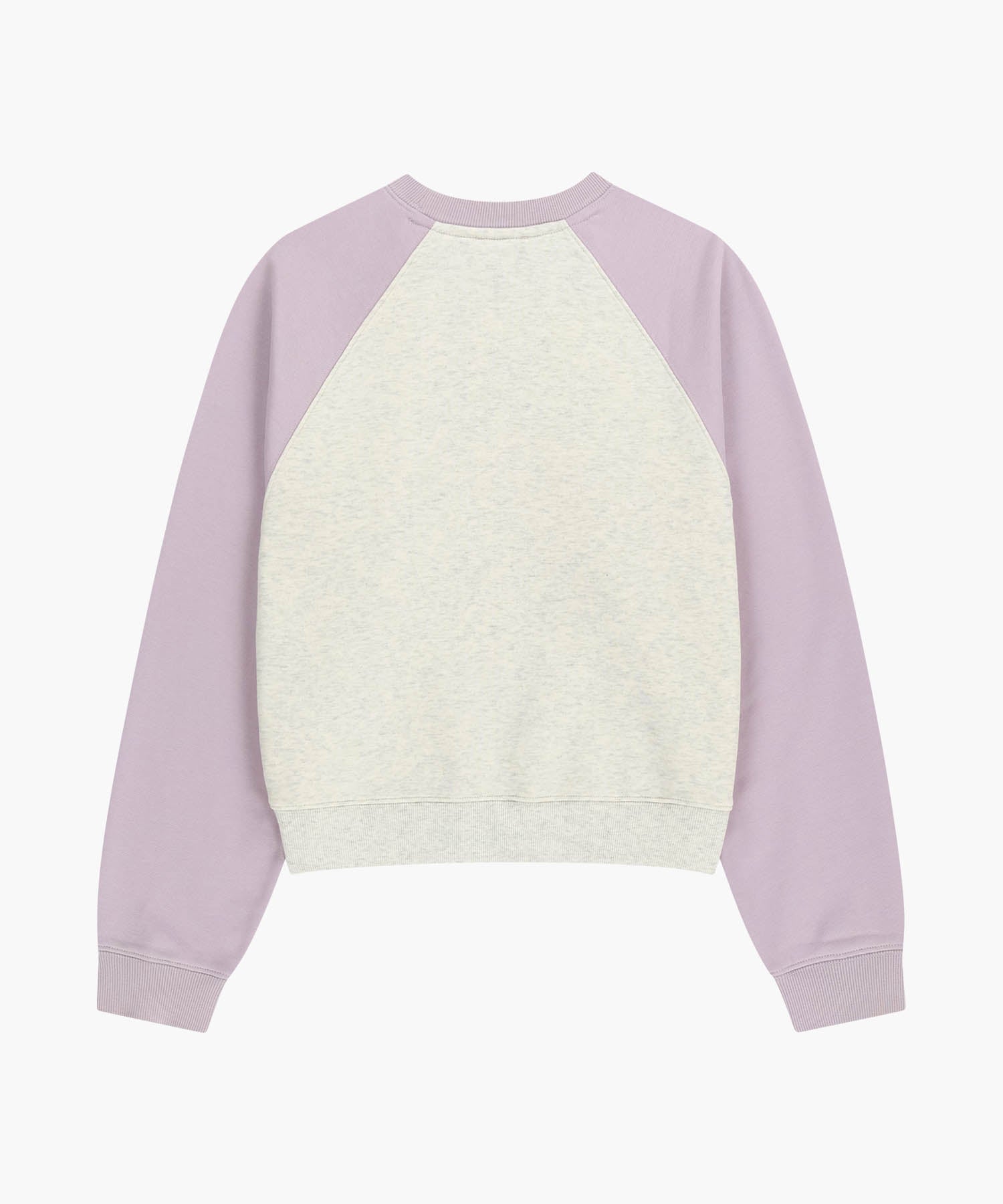 Marithe & Francois Girbaud - Block Classic Logo Raglan Crop Sweatshirt (Light Purple) product image 7 | TRAB K-Fashion Australia