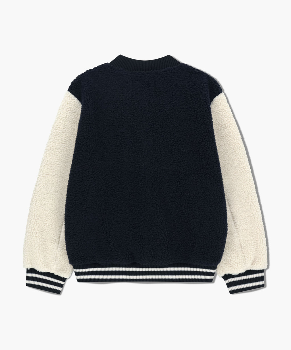 Marithe & Francois Girbaud - Fleece Varsity Jacket (Ivory) product image 7 | TRAB K-Fashion Australia