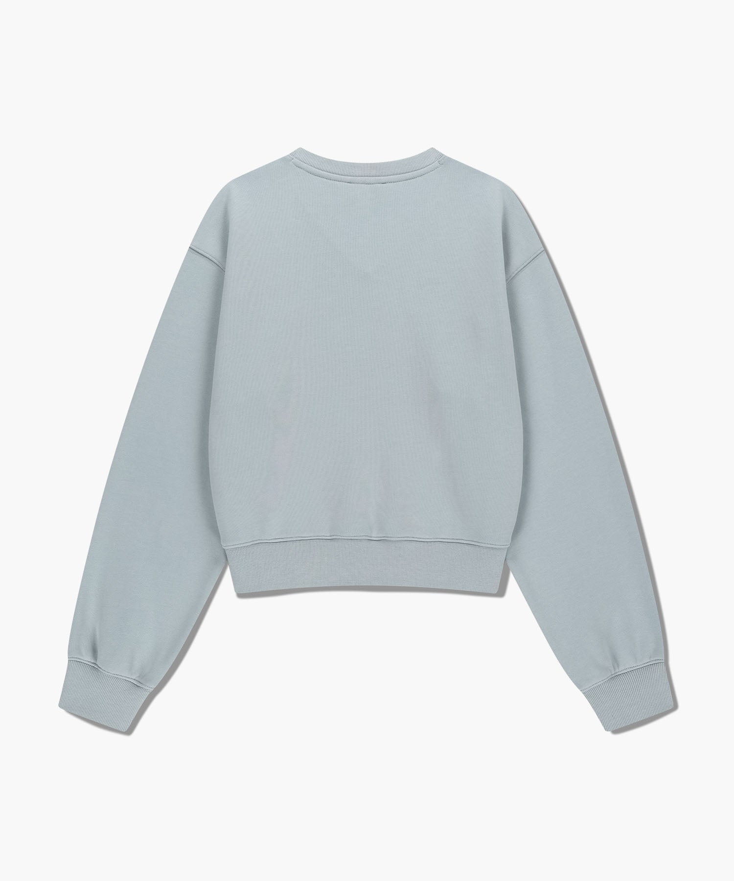 Marithe & Francois Girbaud - Circle Logo V Neck Crop Sweatshirt (Light Gray) product image 7 | TRAB K-Fashion Australia