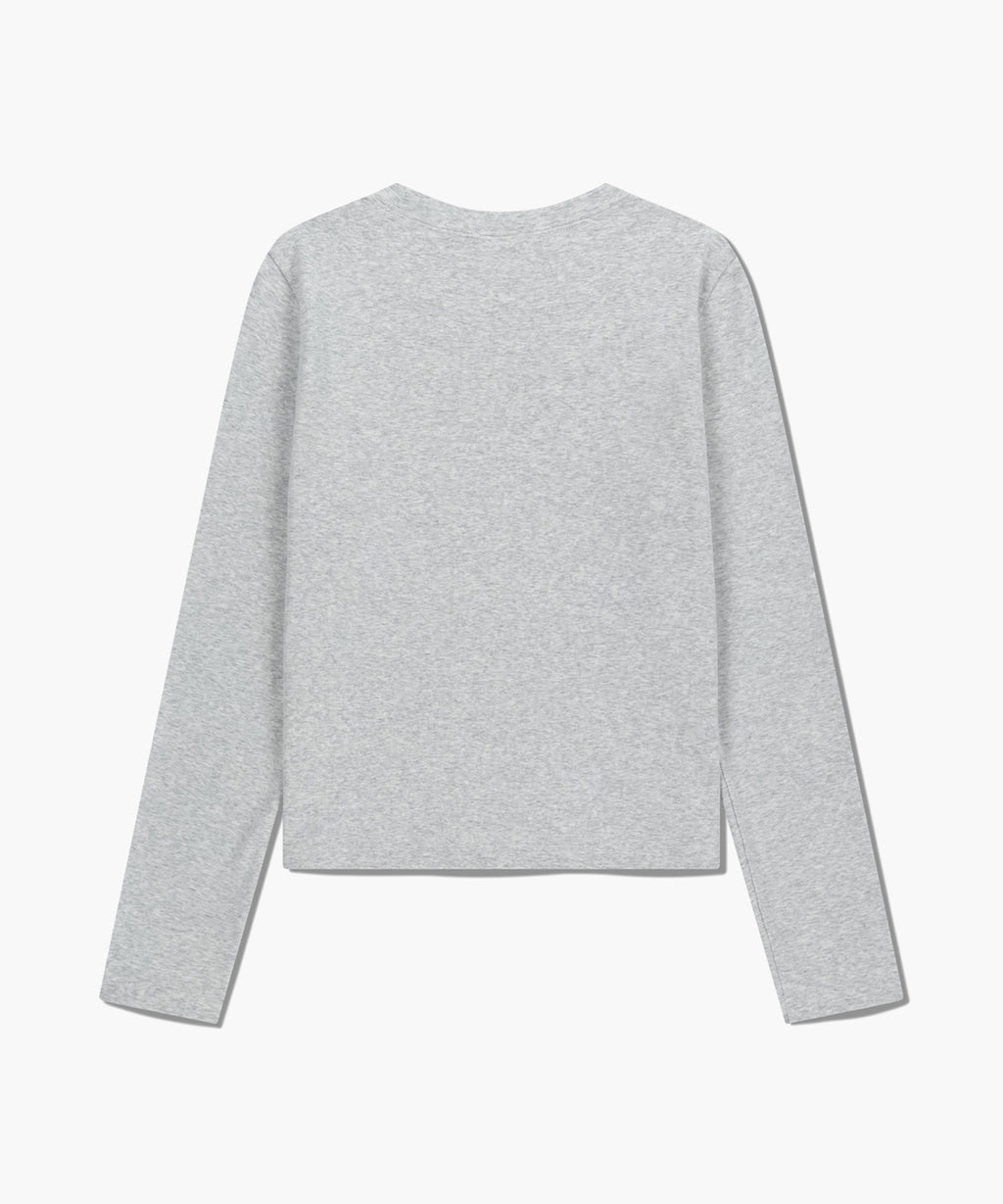 Marithe & Francois Girbaud - Basic Long Sleeve (Light Heather Gray) product image 7 | TRAB K-Fashion Australia
