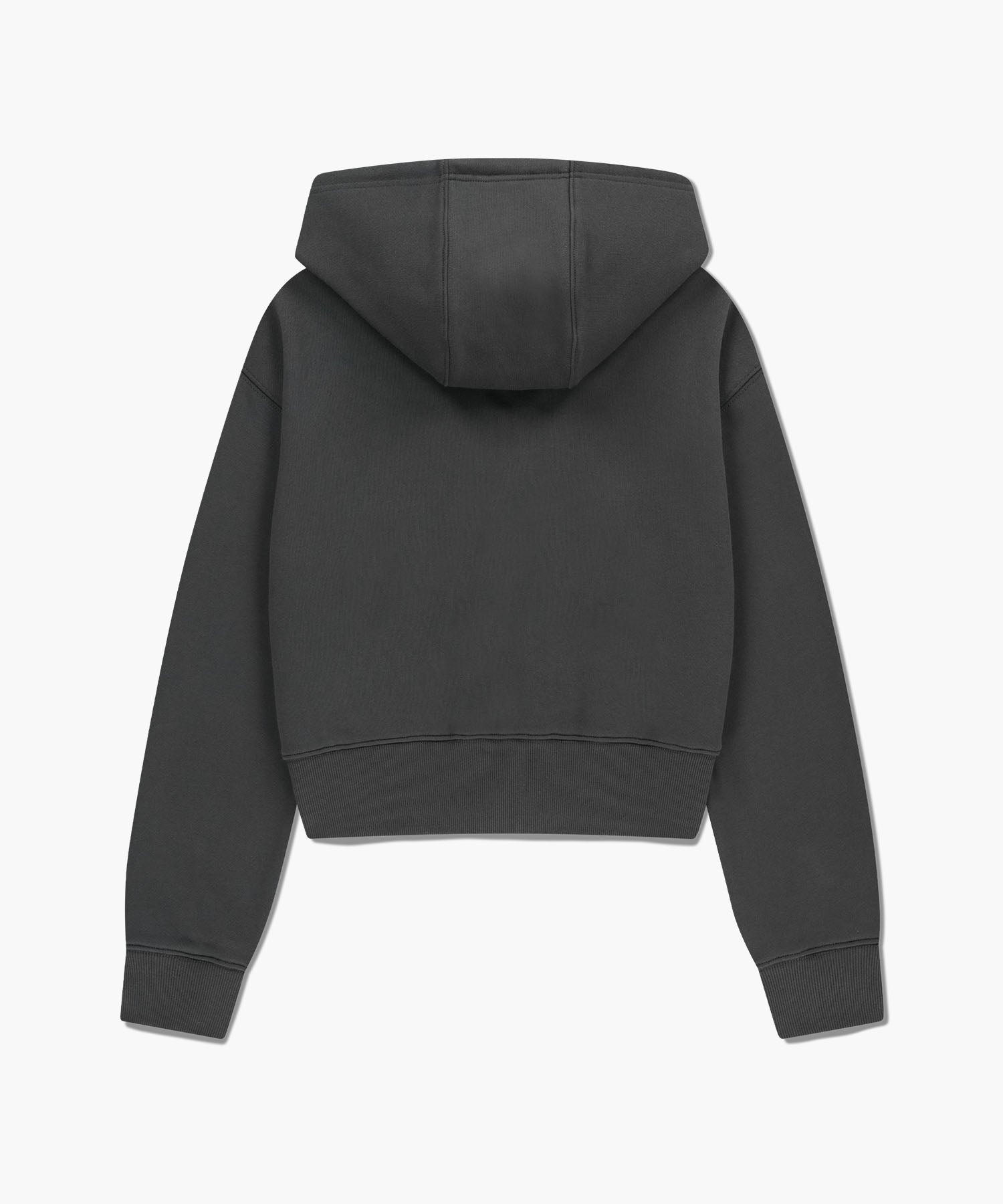 Marithe & Francois Girbaud - Lace Applique Crop Hoodie Zipup (Charcoal) product image 7 | TRAB K-Fashion Australia
