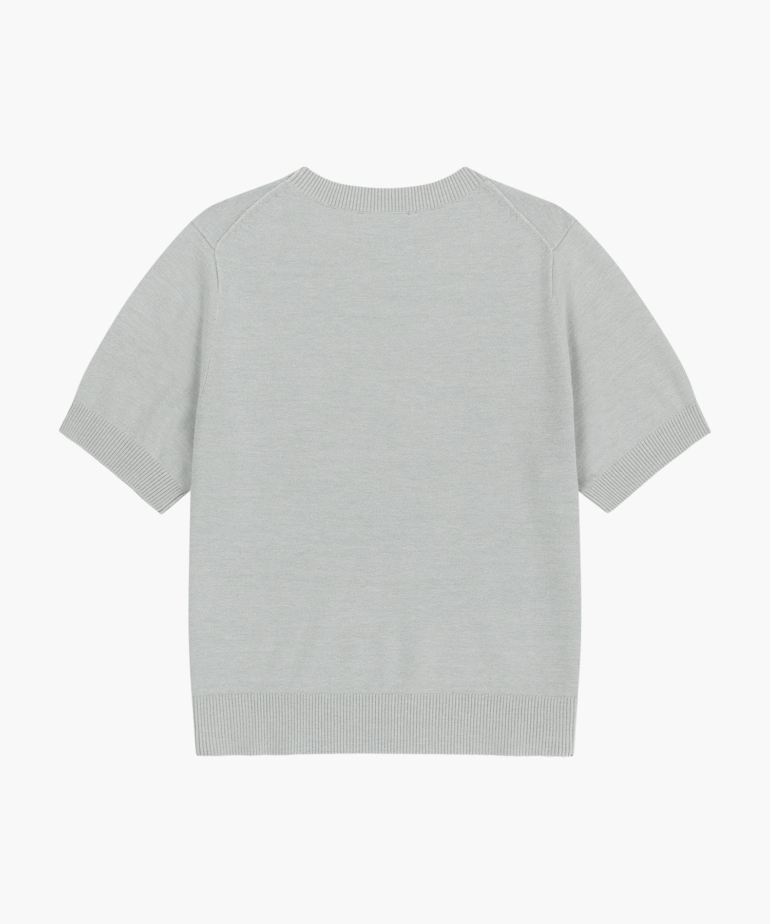 Marithe & Francois Girbaud - Small Classic Logo Half Knit Pullover (Heather Gray) product image 7 | TRAB K-Fashion Australia