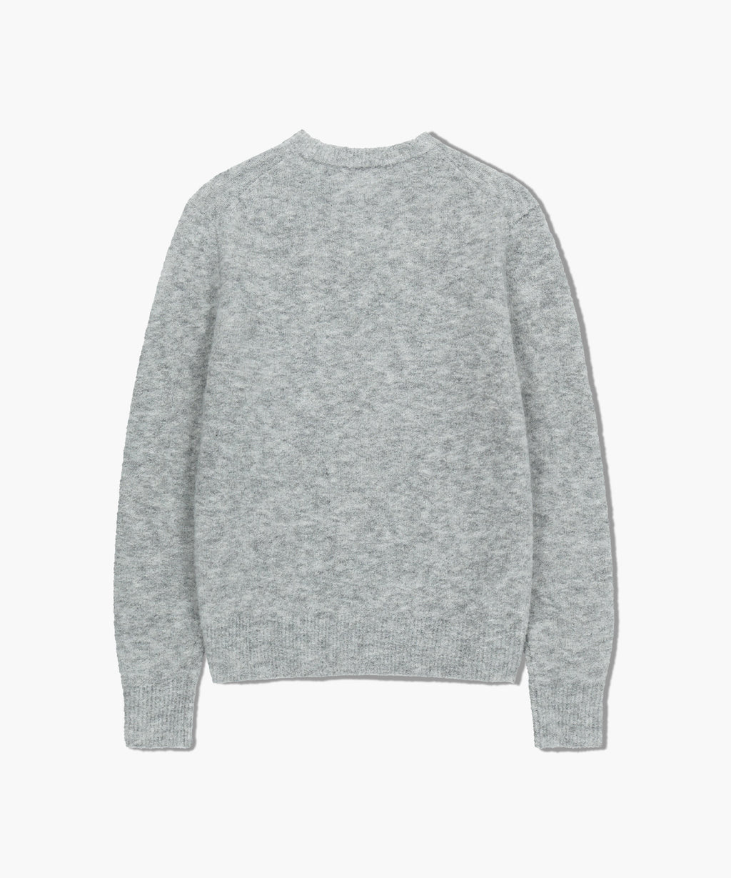 Marithe & Francois Girbaud - Boucle Classic Logo Knit Pullover (Light Gray) product image 7 | TRAB K-Fashion Australia