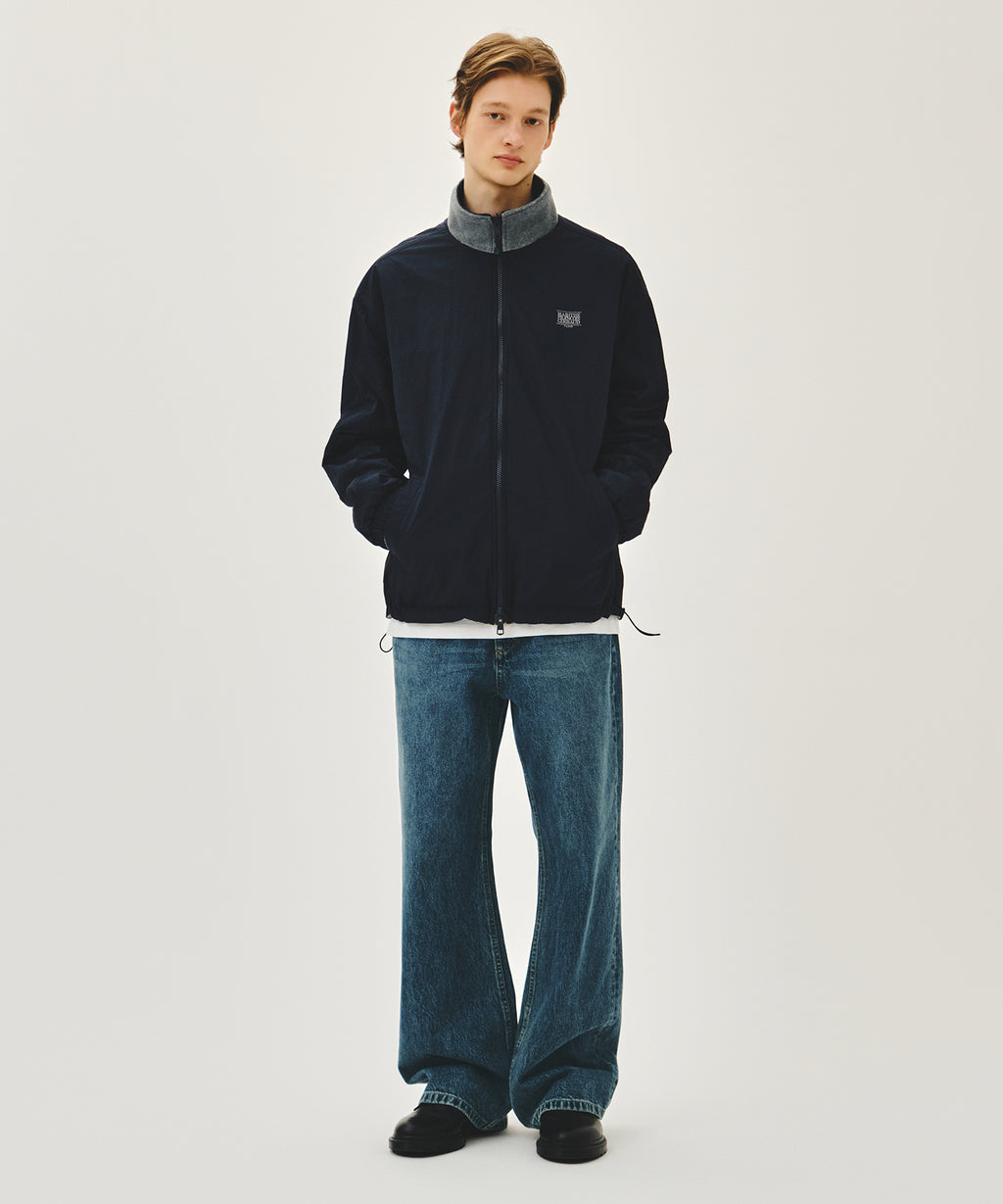 Marithe & Francois Girbaud - Classic Logo Reversible Fleece Jacket (Gray) product image 7 | TRAB K-Fashion Australia