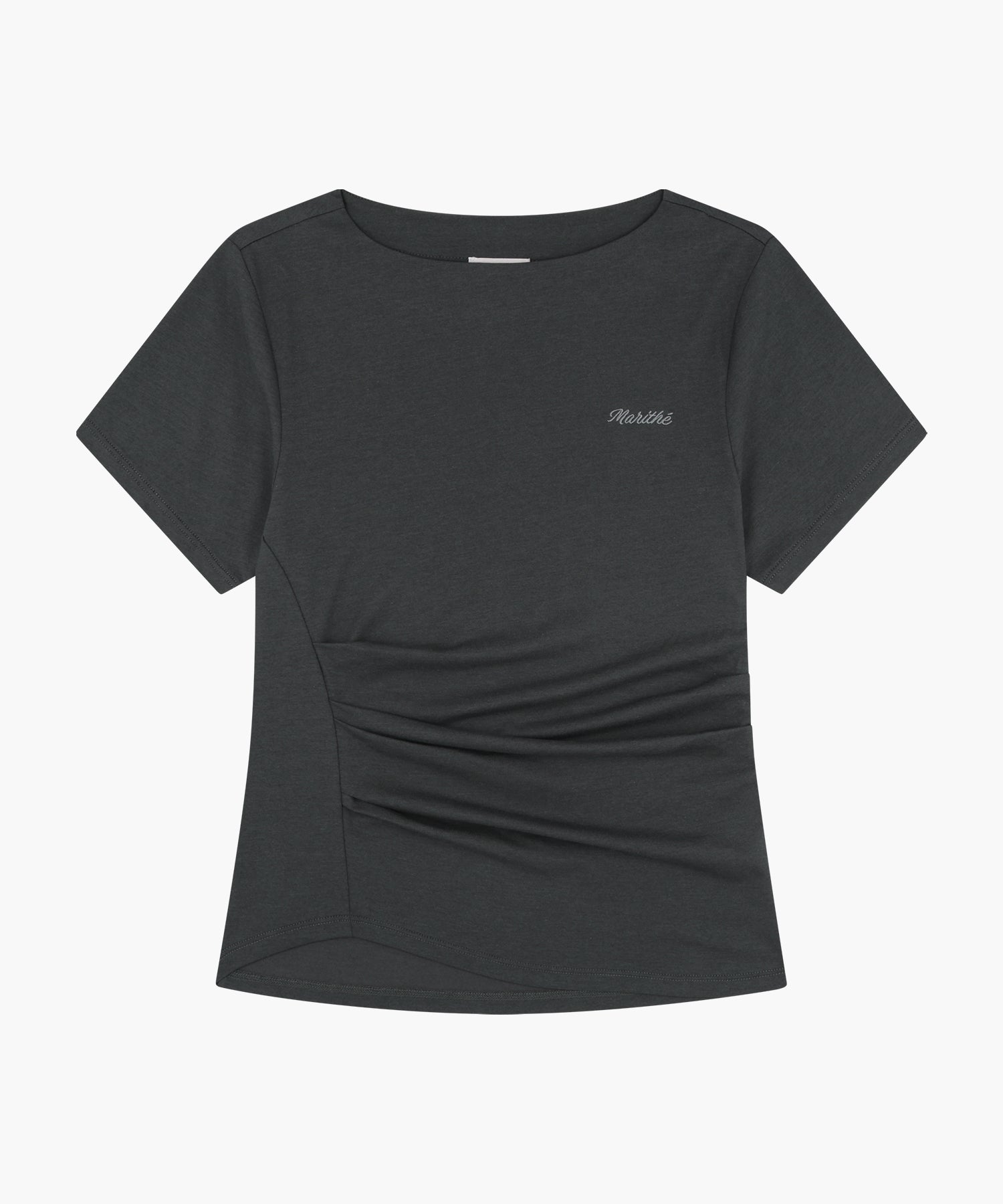 Marithe & Francois Girbaud - Waist Shirring Tee (Charcoal) product image 7 | TRAB K-Fashion Australia