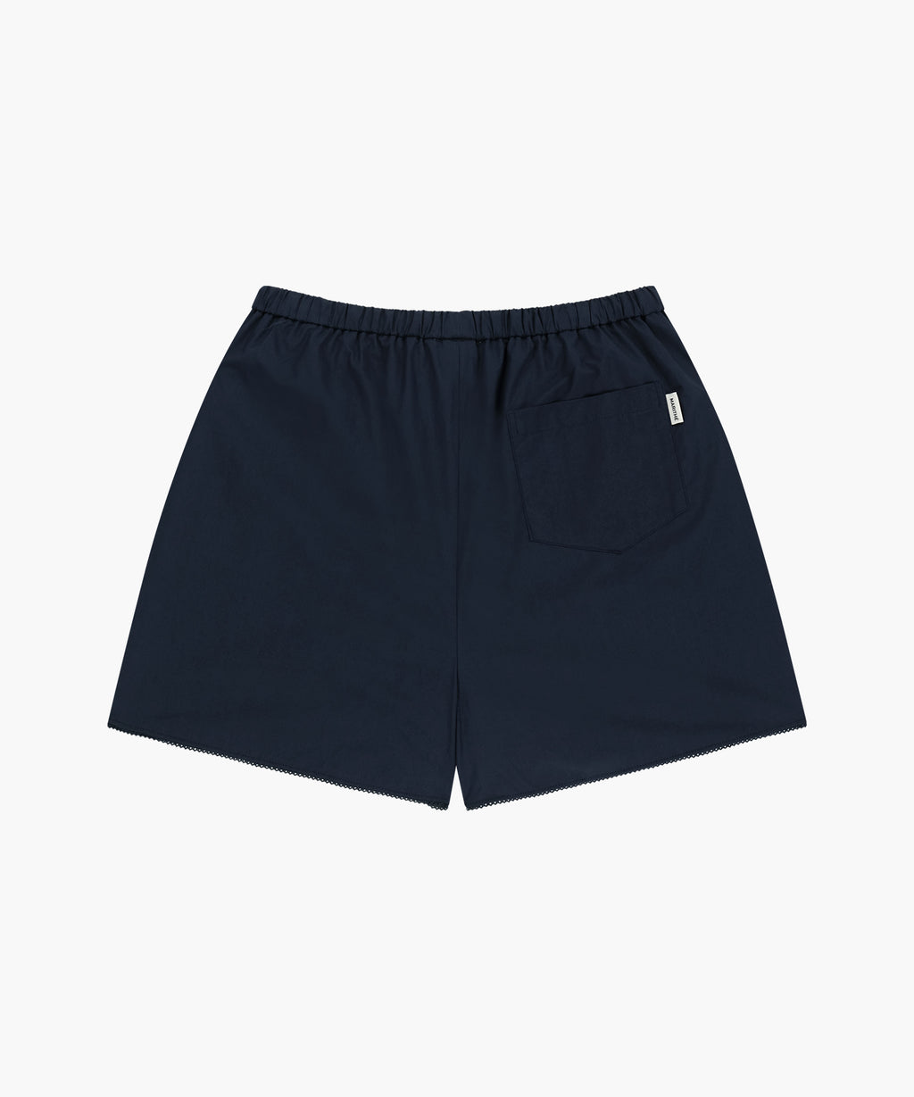 Marithe & Francois Girbaud - Lace Hem Shorts (Dark Navy) product image 7 | TRAB K-Fashion Australia