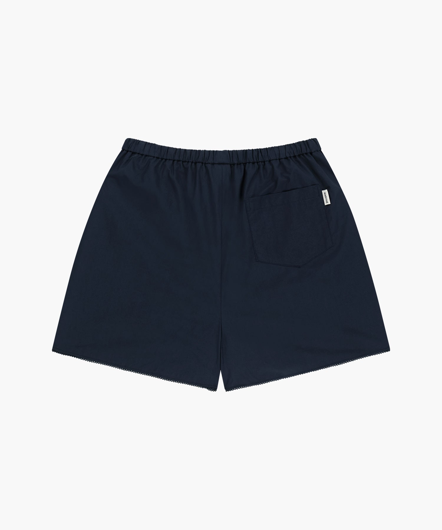 Marithe & Francois Girbaud - Lace Hem Shorts (Dark Navy) product image 7 | TRAB K-Fashion Australia