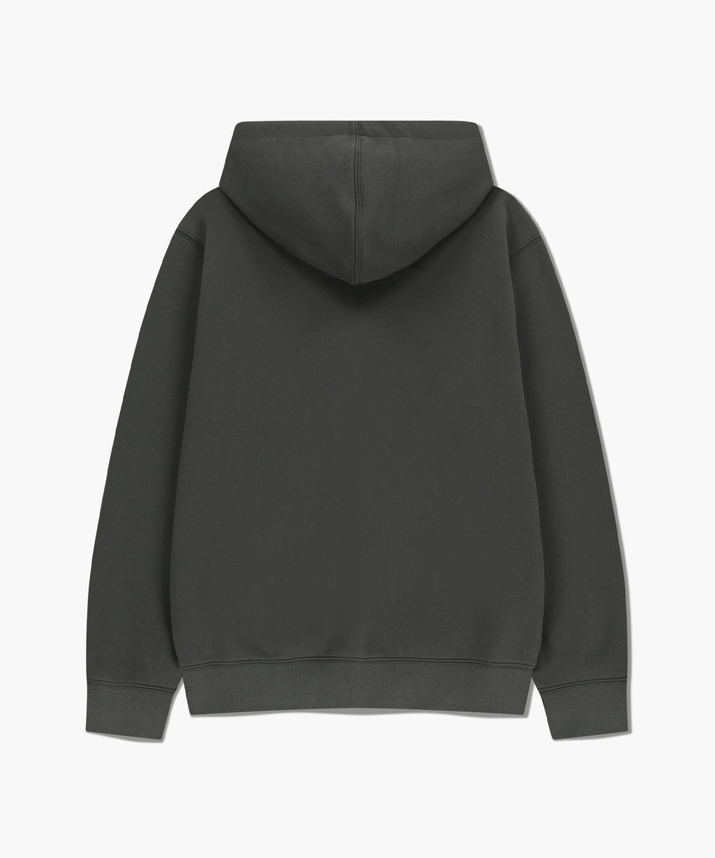 Marithe & Francois Girbaud - Classic Logo Embroidery Hoodie (brushed) (Charcoal) product image 10 | TRAB K-Fashion Australia