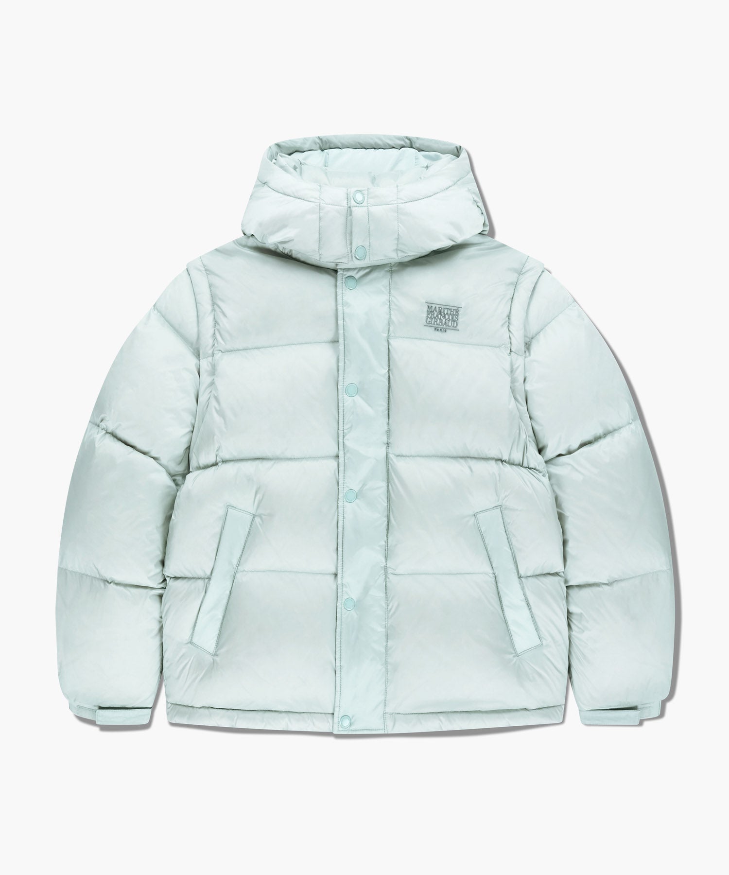 Marithe & Francois Girbaud - Detatchable Down Jacket (Mint Gray) product image 7 | TRAB K-Fashion Australia