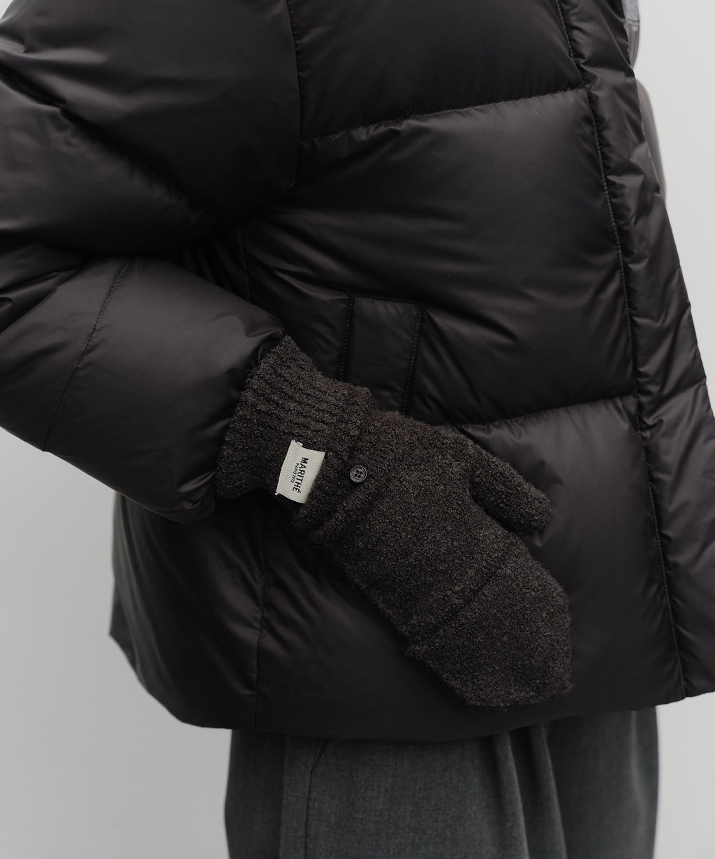 Marithe & Francois Girbaud - Regular Logo Mittens (Charcoal) product image 6 | TRAB K-Fashion Australia
