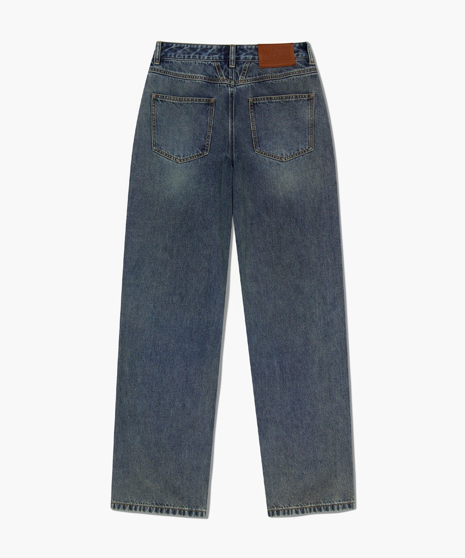 Marithe & Francois Girbaud - Wide Balloon Fit Denim Pants (Ash Blue) product image 7 | TRAB K-Fashion Australia
