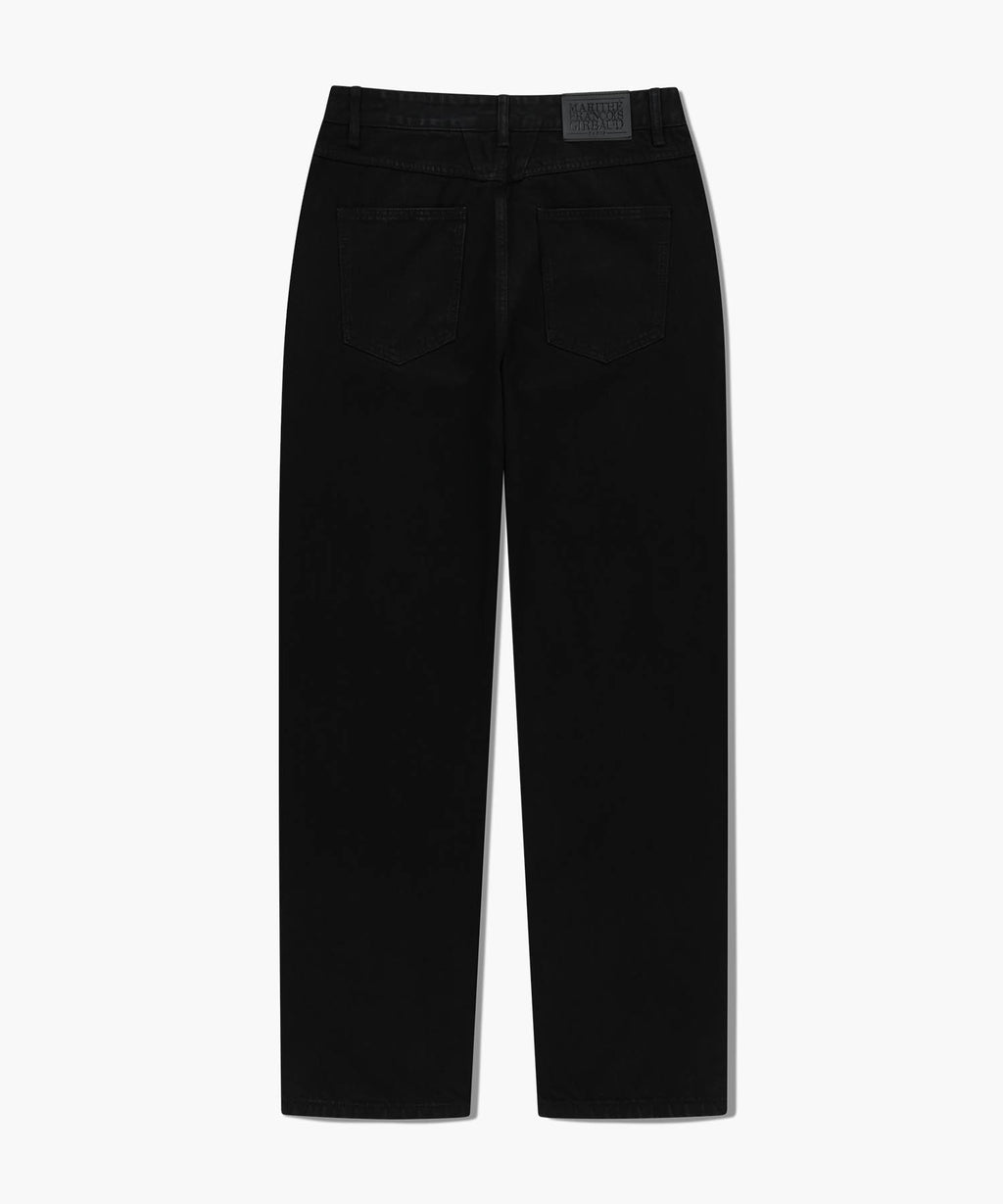 Marithe & Francois Girbaud - Slim Straight Denim Pants (Matt Black) product image 7 | TRAB K-Fashion Australia
