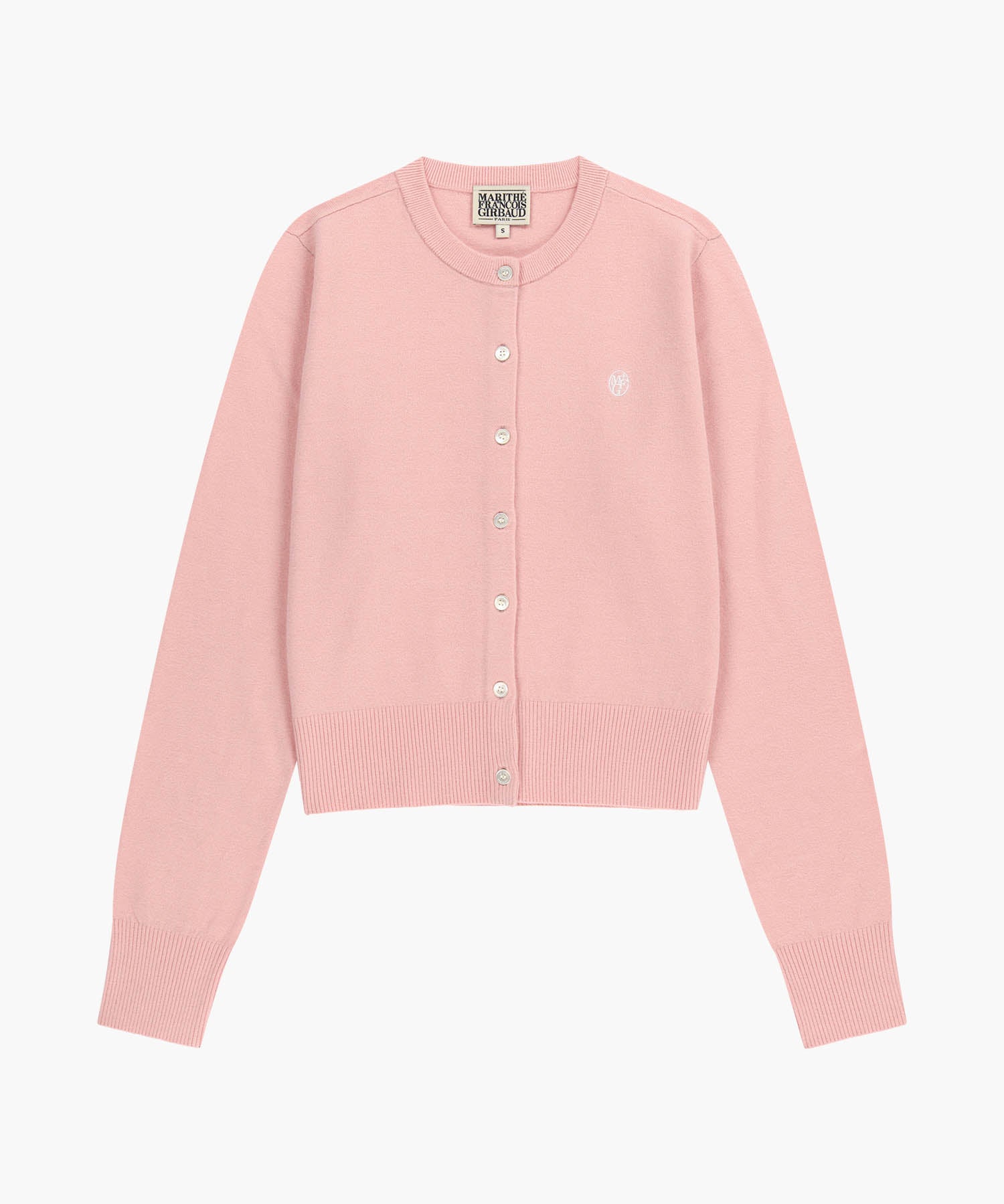 Marithe & Francois Girbaud - Basic Knit Cardigan Setup (Coral Pink) product image 7 | TRAB K-Fashion Australia