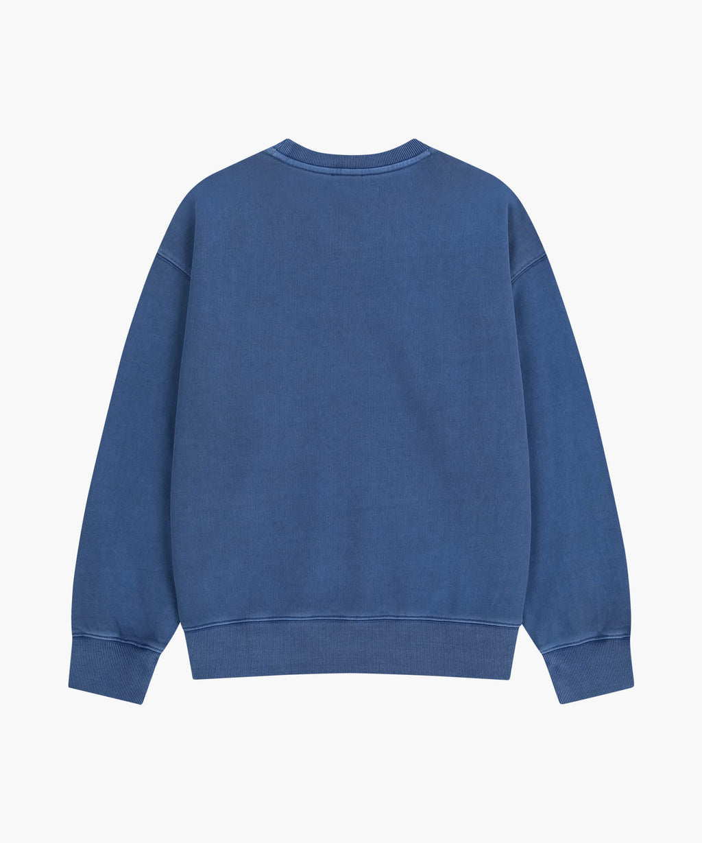 Marithe & Francois Girbaud - Outline Classic Logo Dyeing Oversized Sweatshirt (Blue) product image 7 | TRAB K-Fashion Australia