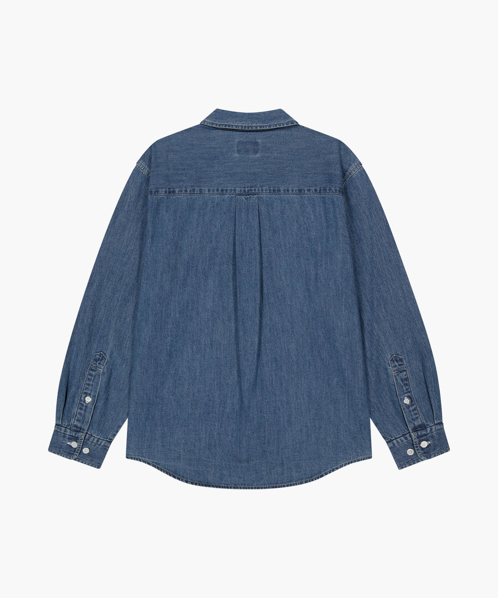 Marithe & Francois Girbaud - Uni Basic Denim Shirt (Blue) product image 7 | TRAB K-Fashion Australia