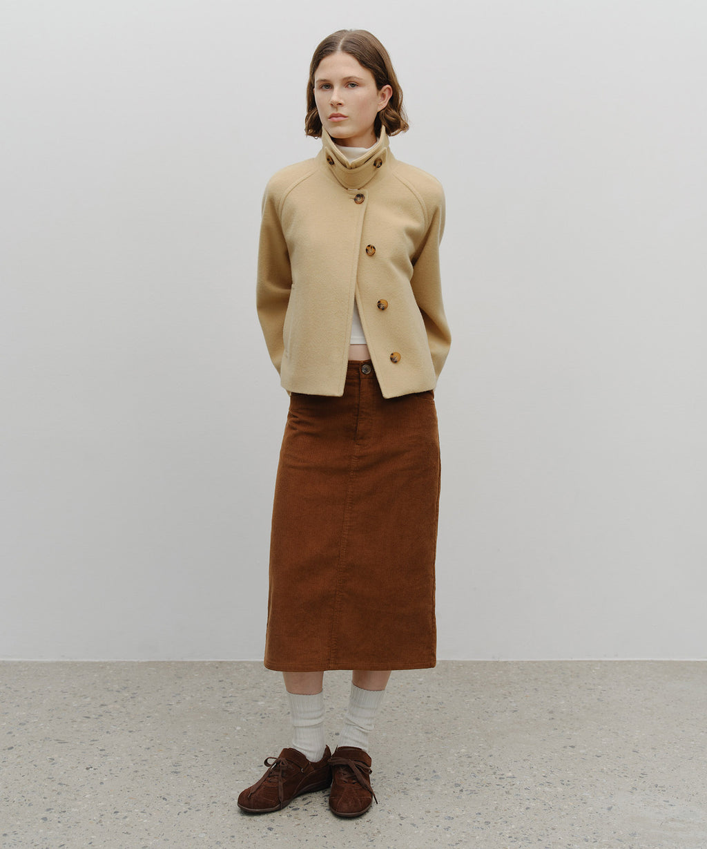 Marithe & Francois Girbaud - Oversized Crop Coat (Beige) product image 7 | TRAB K-Fashion Australia